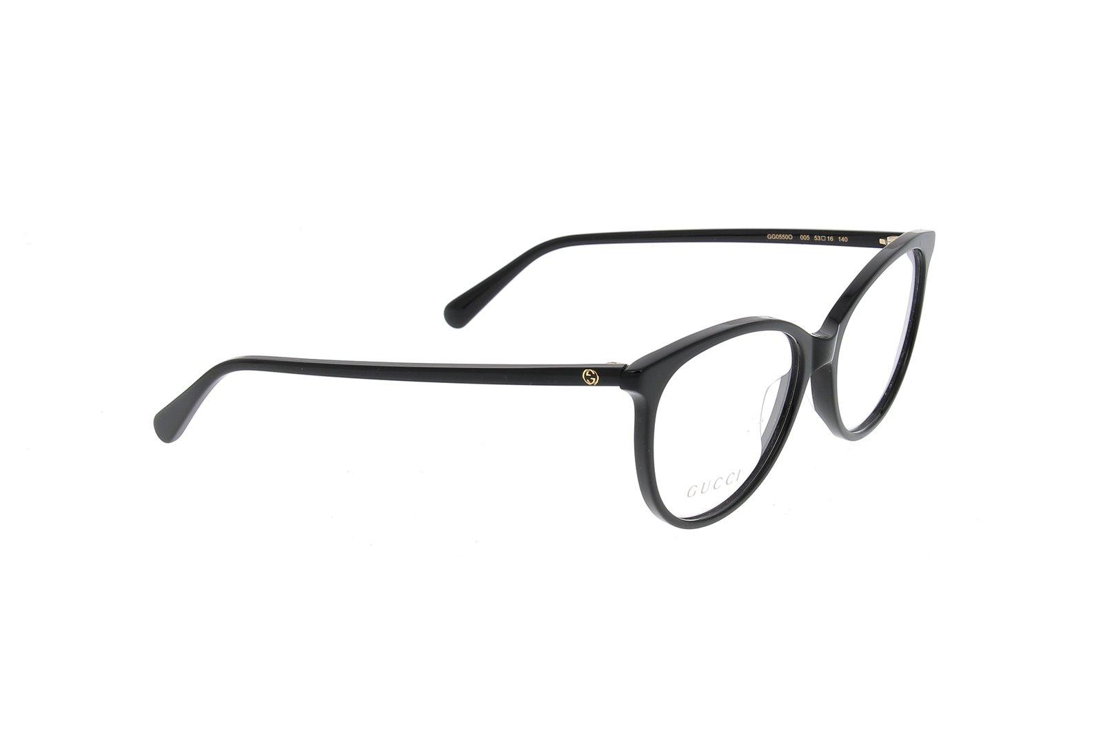 Shop Gucci Cat-eye Glasses In Black-black-transparent