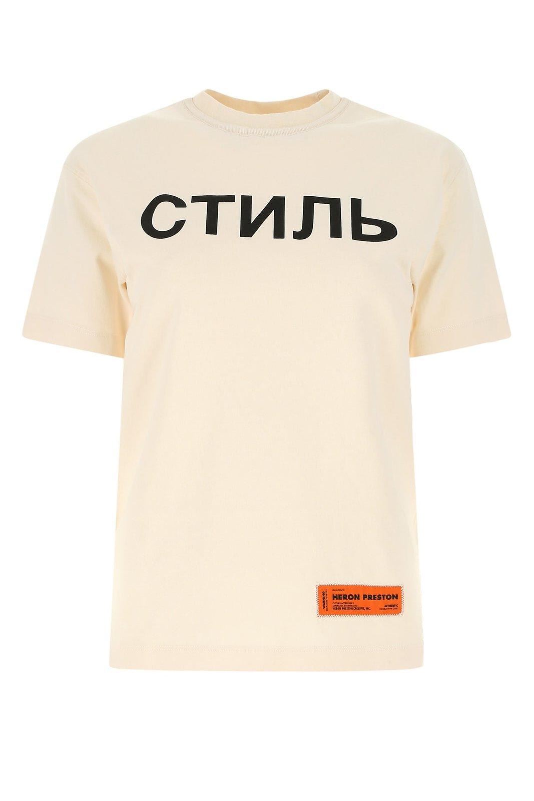 Shop Heron Preston Logo Patch Crewneck T-shirt In White