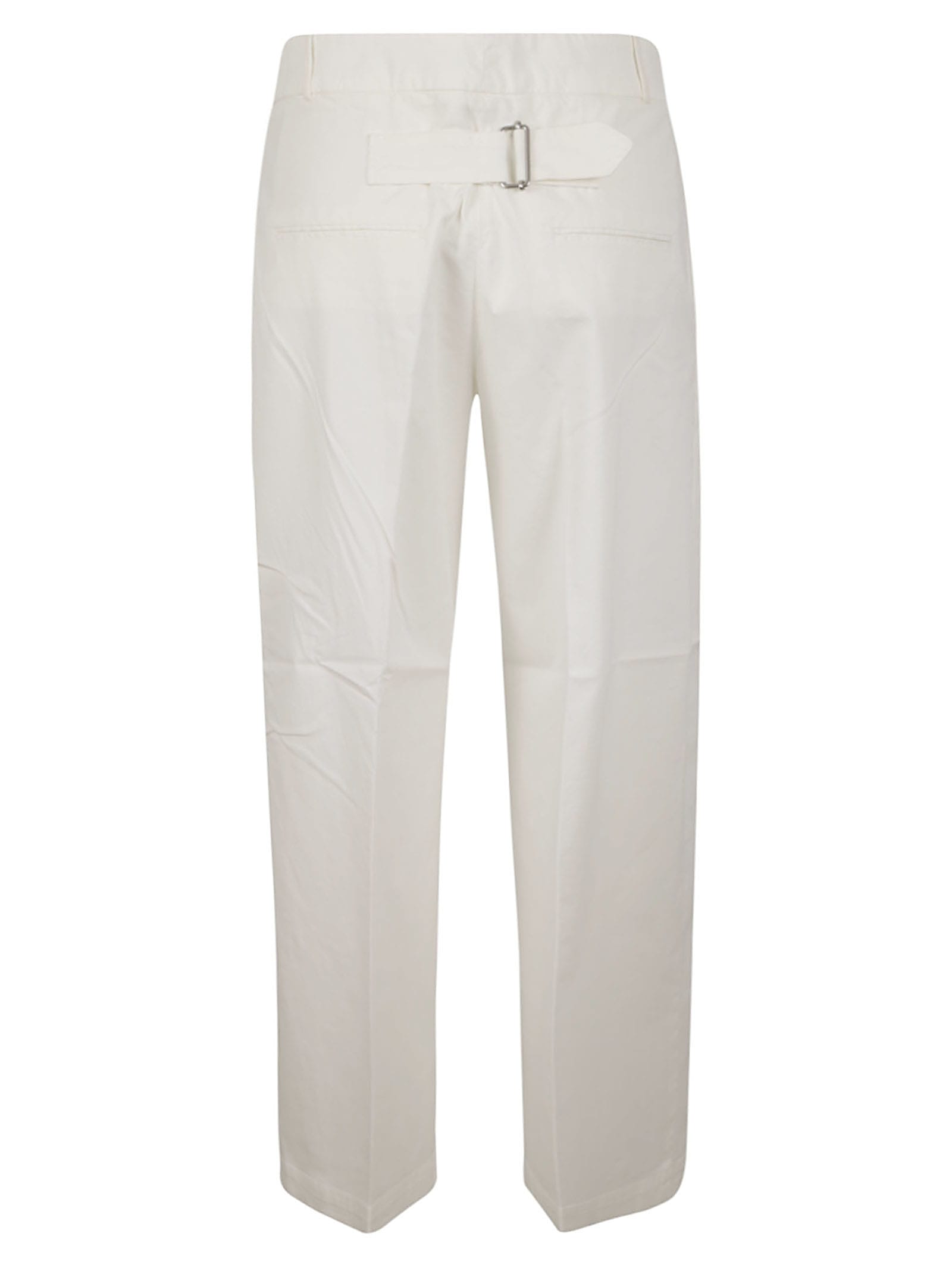 Fabiana Filippi Straight Leg Plain Trousers In Rafia