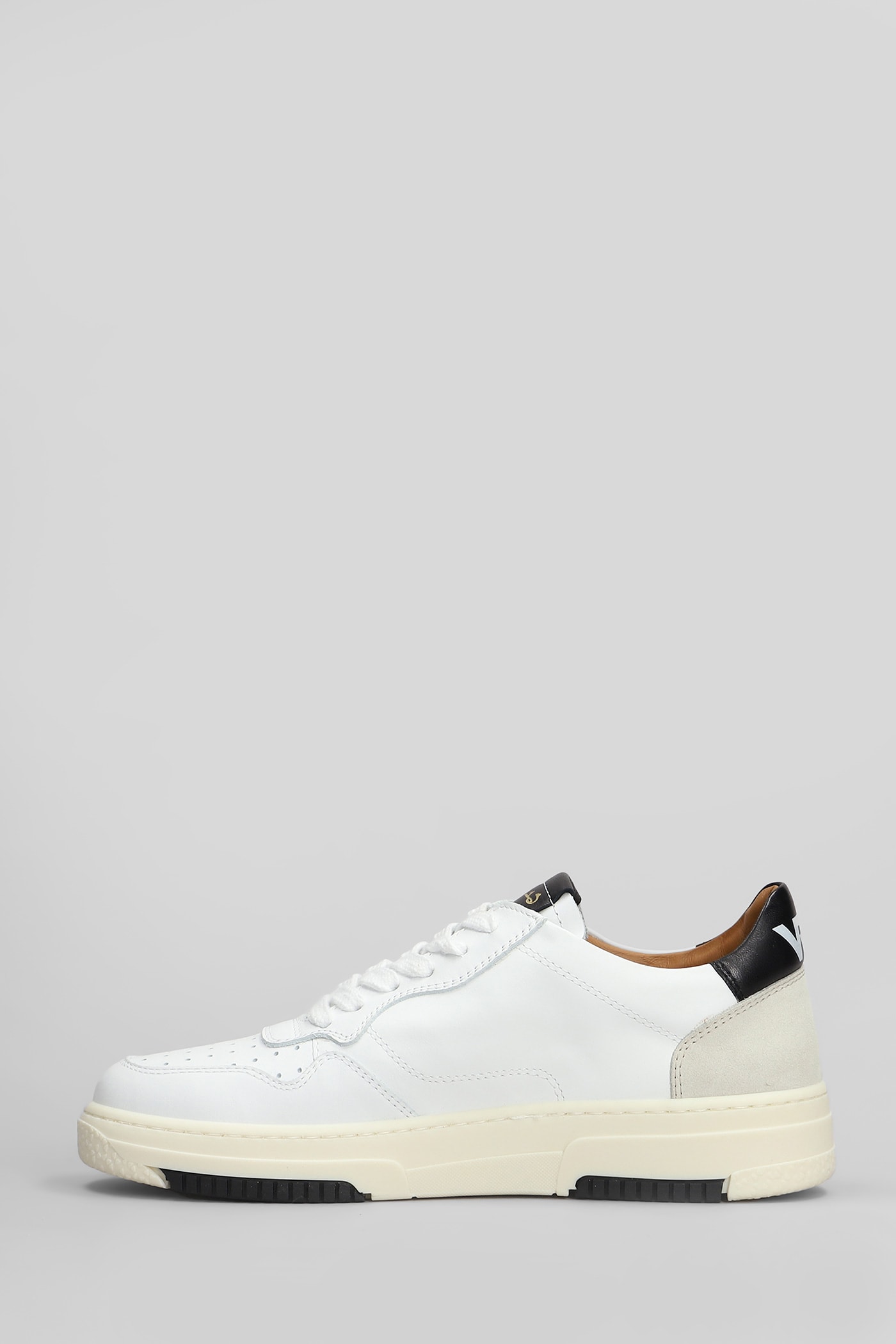 VIA ROMA 15 SNEAKERS IN WHITE LEATHER
