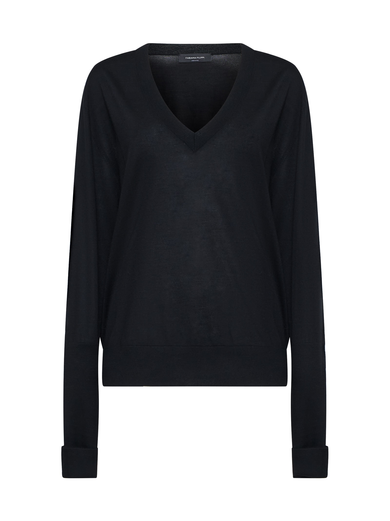 Shop Fabiana Filippi Sweater In Black