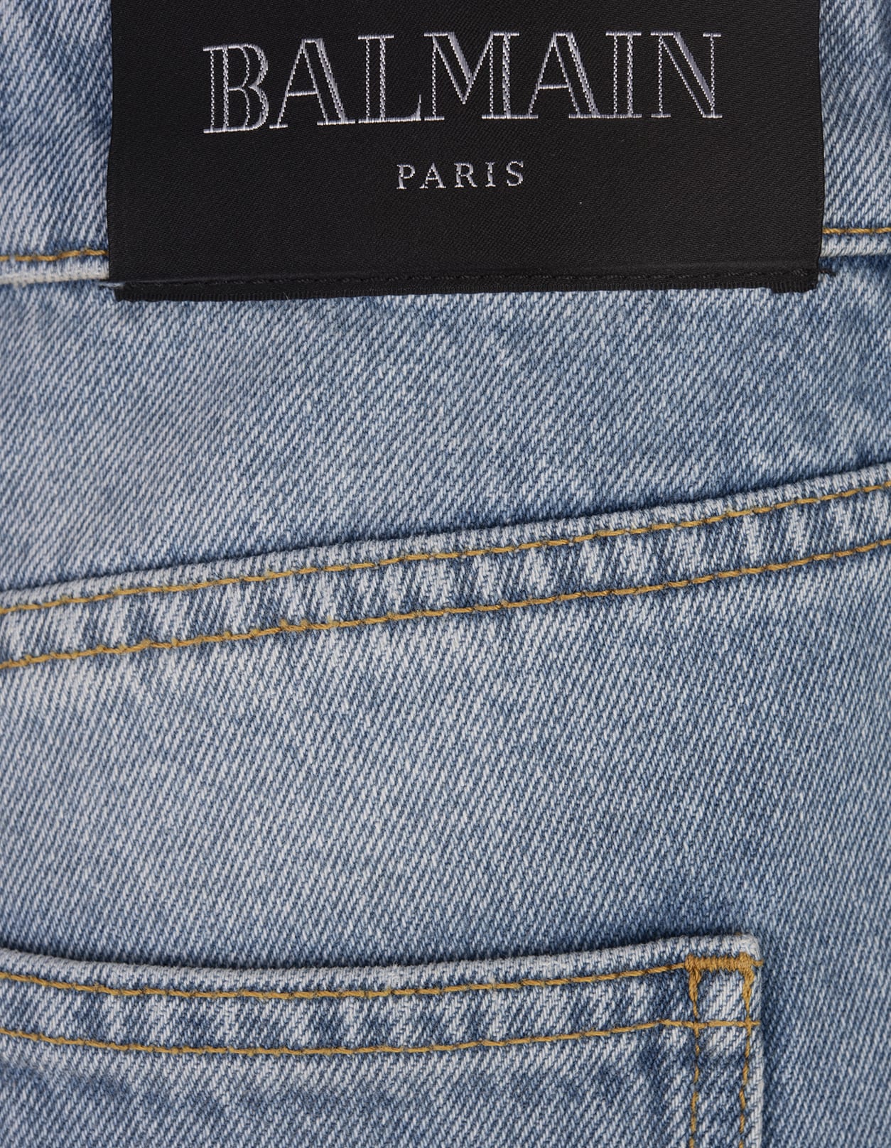 Shop Balmain Blue Denim Flare Jeans