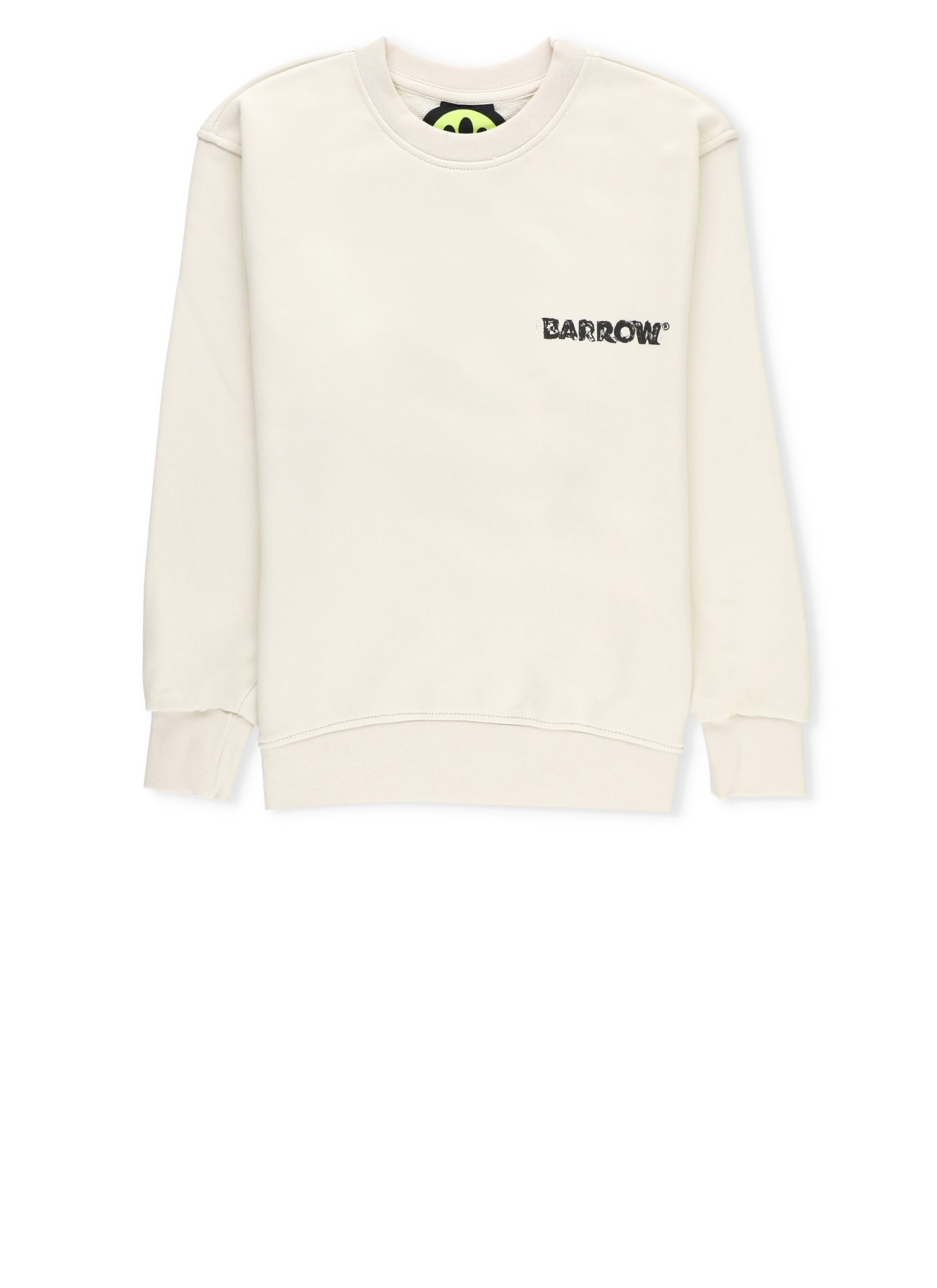 Shop Barrow Sweater With Logo In Crema/cream