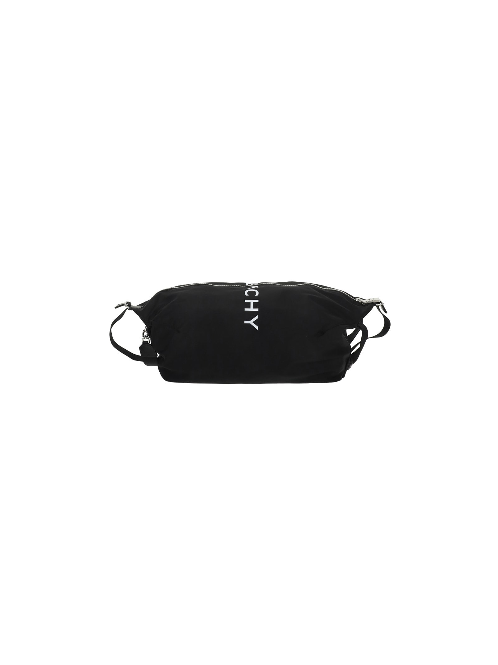 Black Nylon G-zip Backpack With Logo