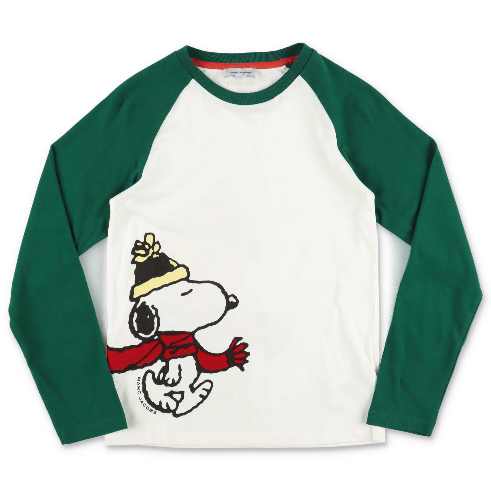 Little Marc Jacobs T-shirt Peanuts Bianca In Jersey Di Cotone