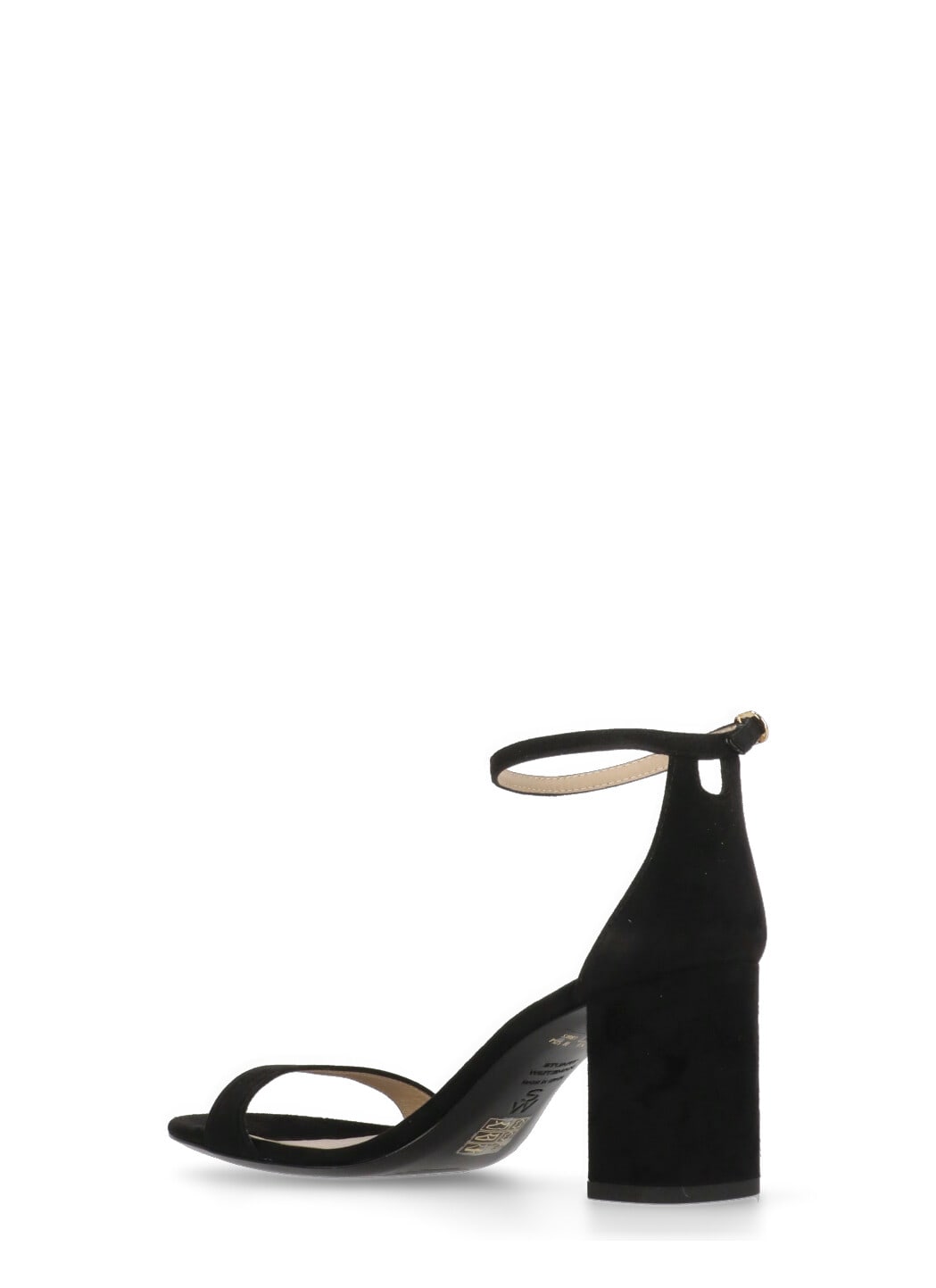 Stuart Weitzman Nudistcurve 75 Block Heel Sandal In Black