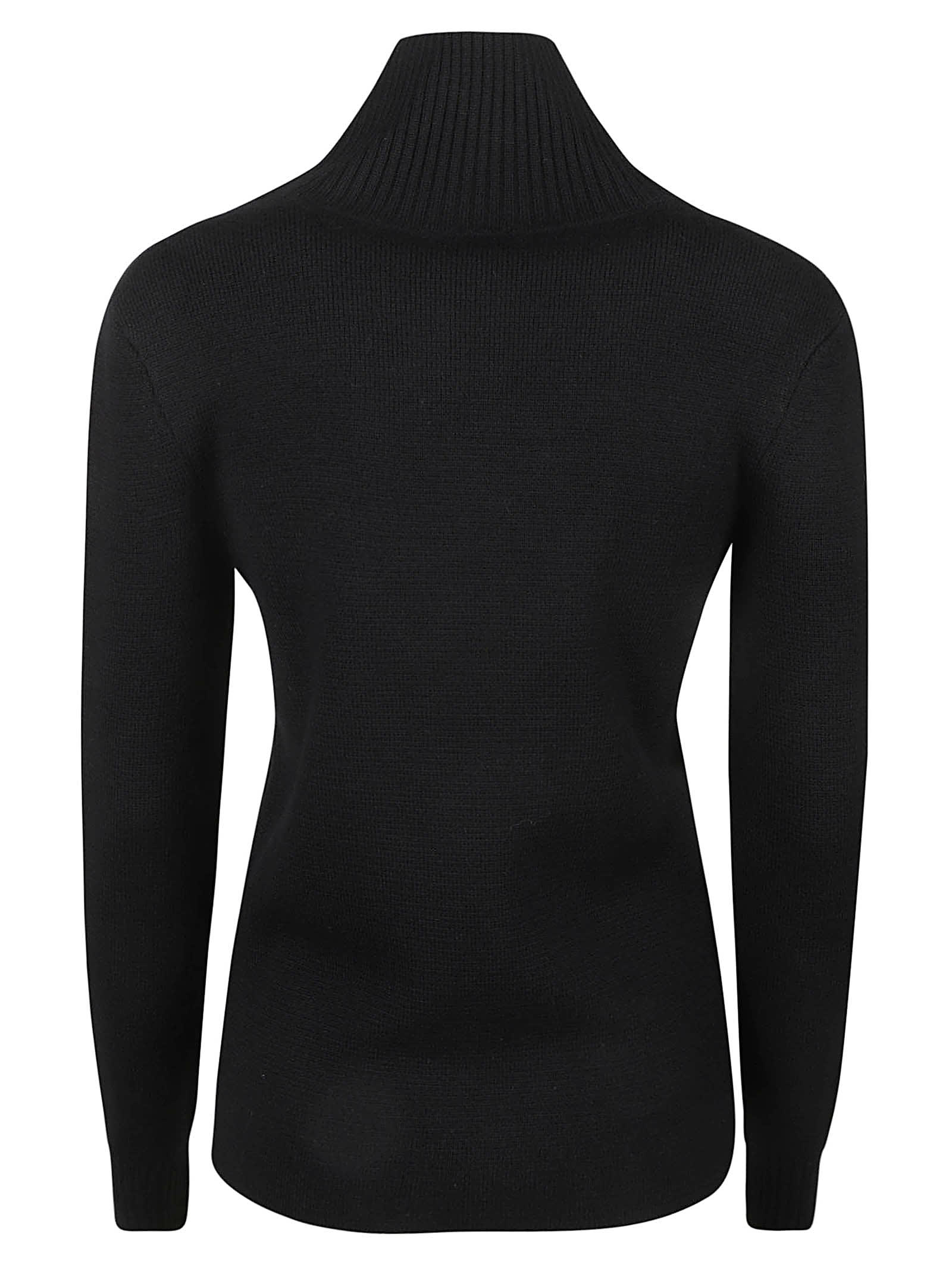 Shop Rabanne Buttoned Shoulder Jumper In Nero