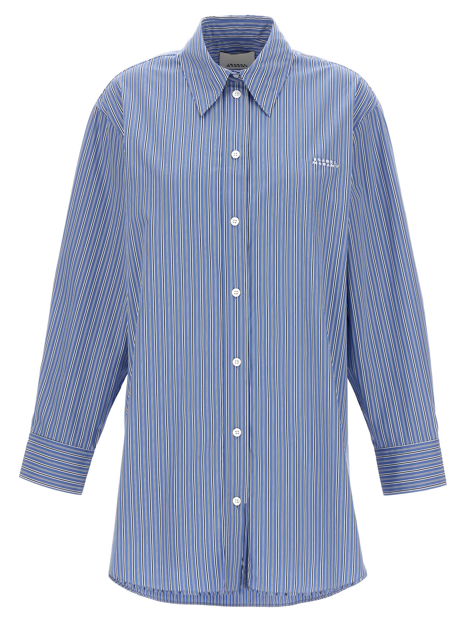 Shop Isabel Marant Cylvany Shirt In Light Blue
