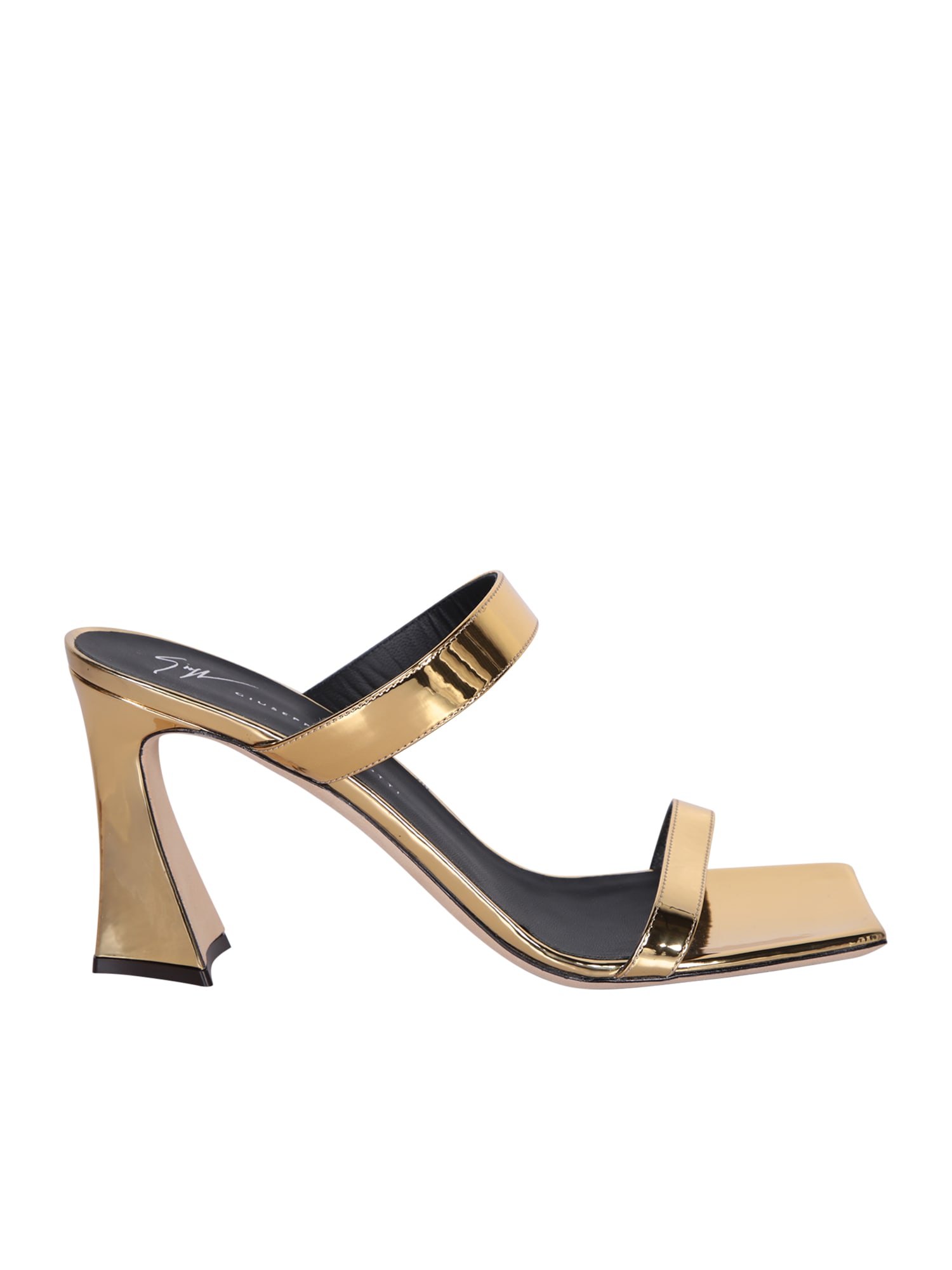 Shop Giuseppe Zanotti Flaminia Gold Sandals In Metallic