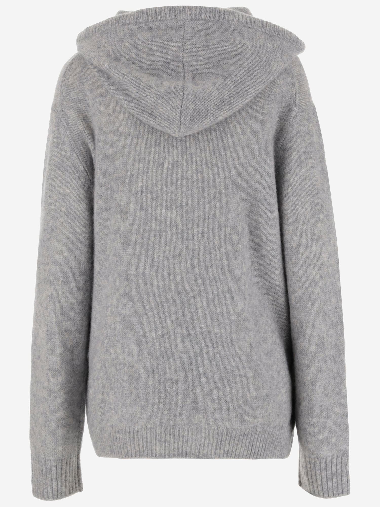 Shop Allude Cashmere And Silk Sweatshirt In Grey