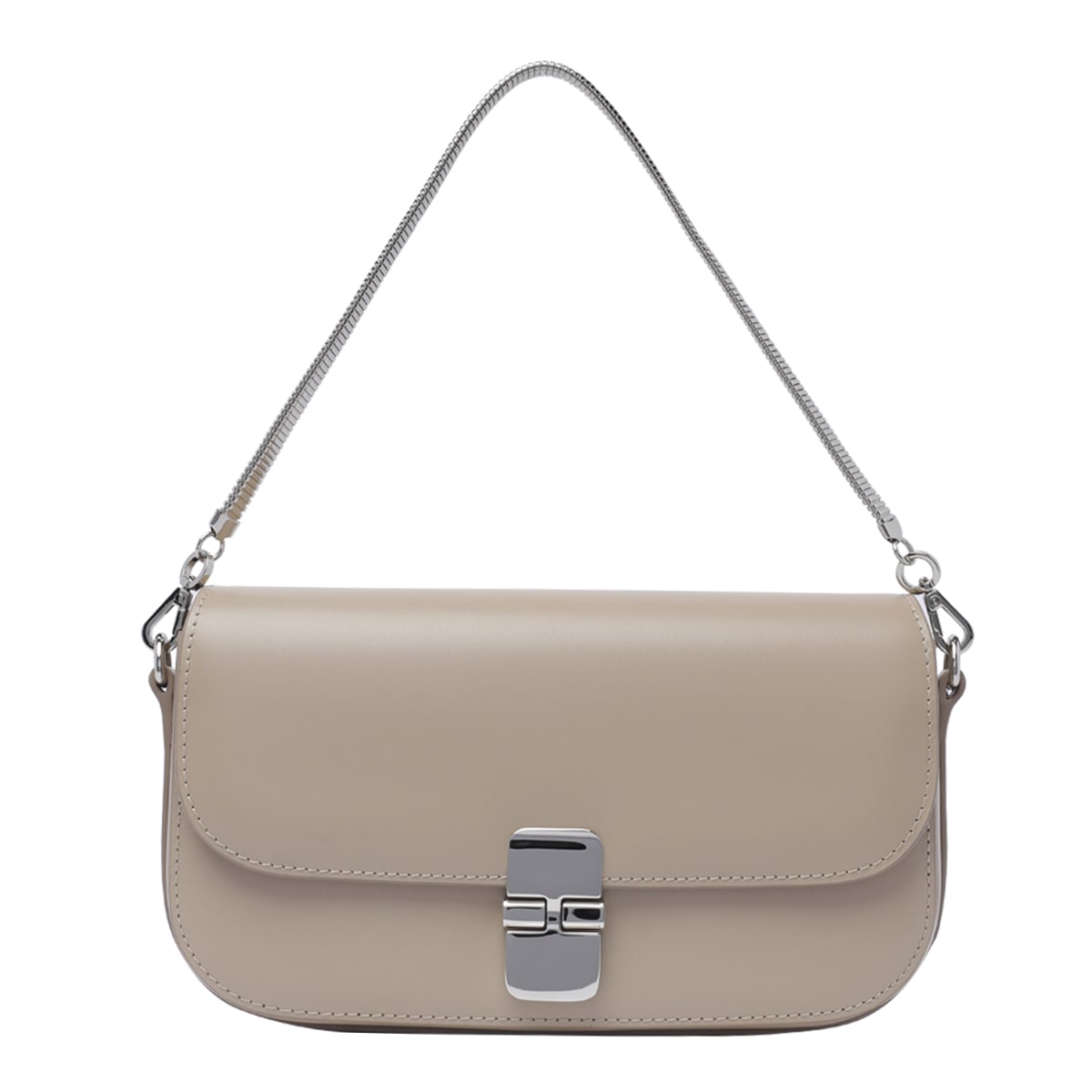 Shop Apc Grace Clutch In Beige