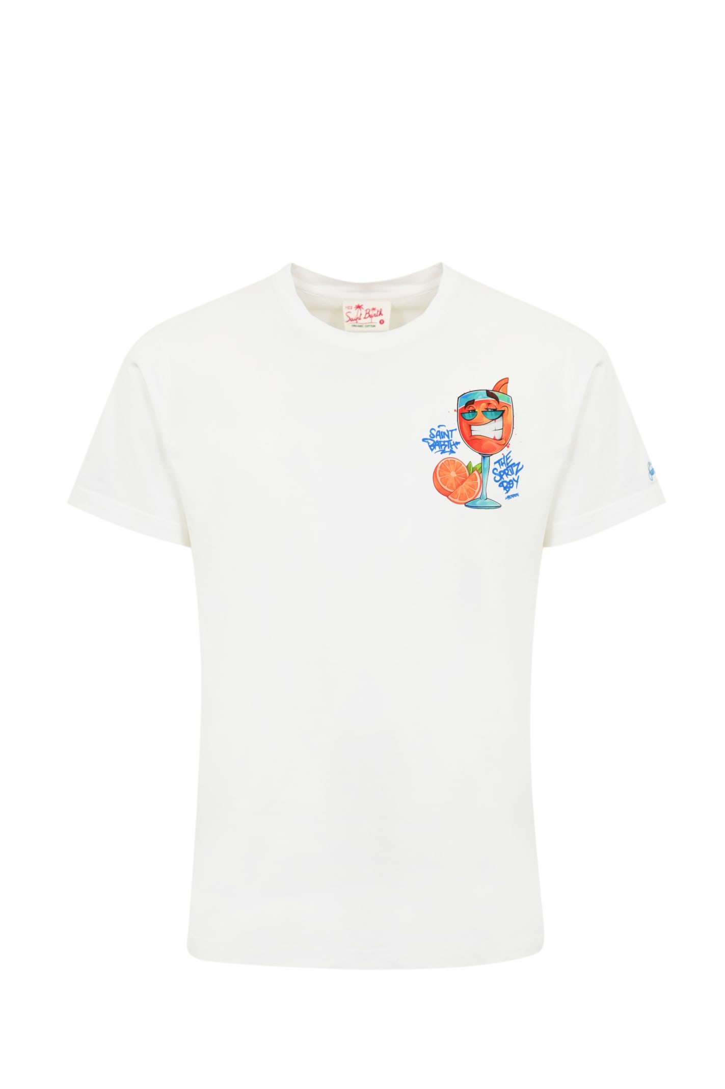 Shop Mc2 Saint Barth T-shirt With Spritz Print