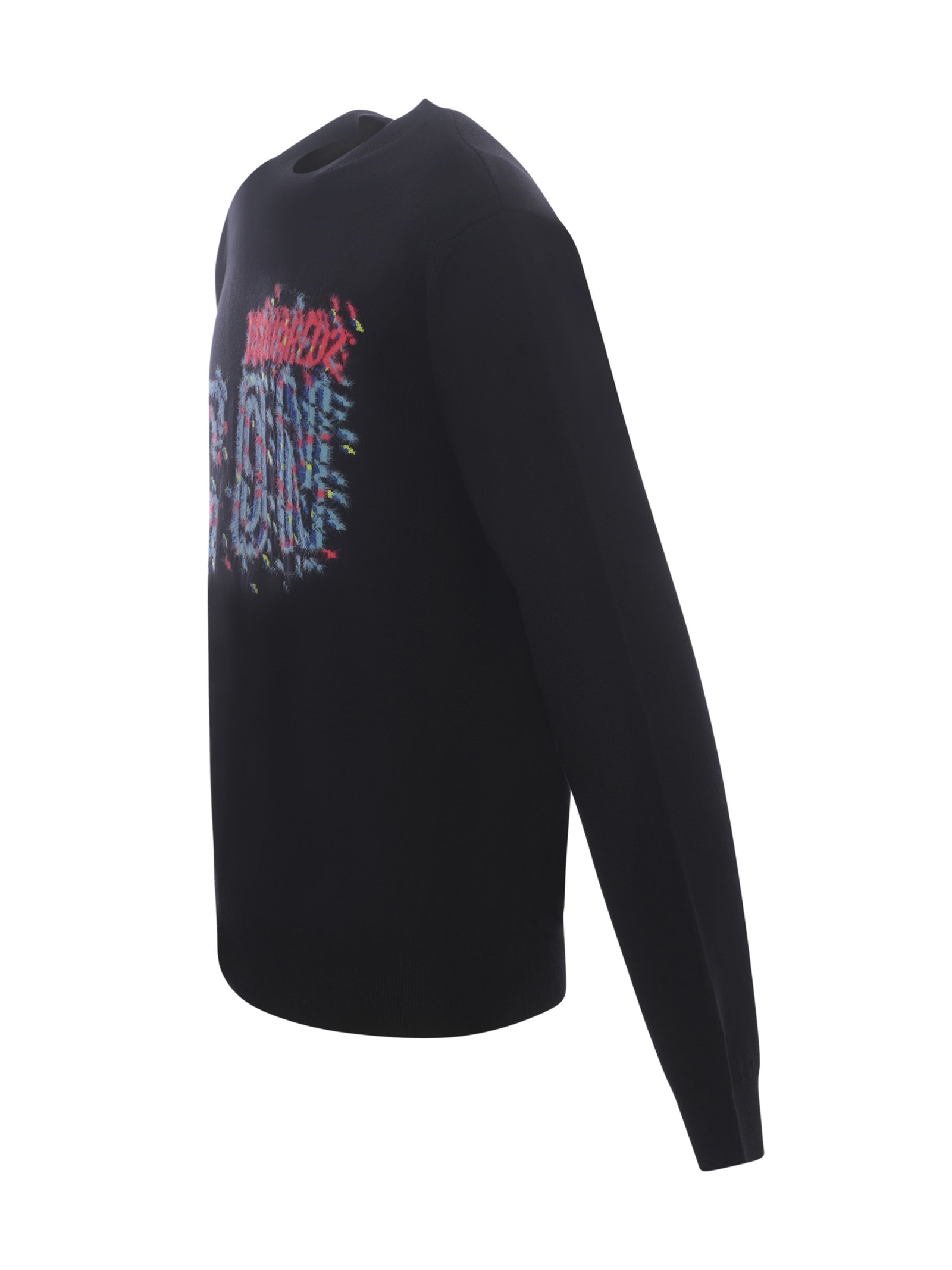 Shop Dsquared2 Sweater  Icon In Wool In Black