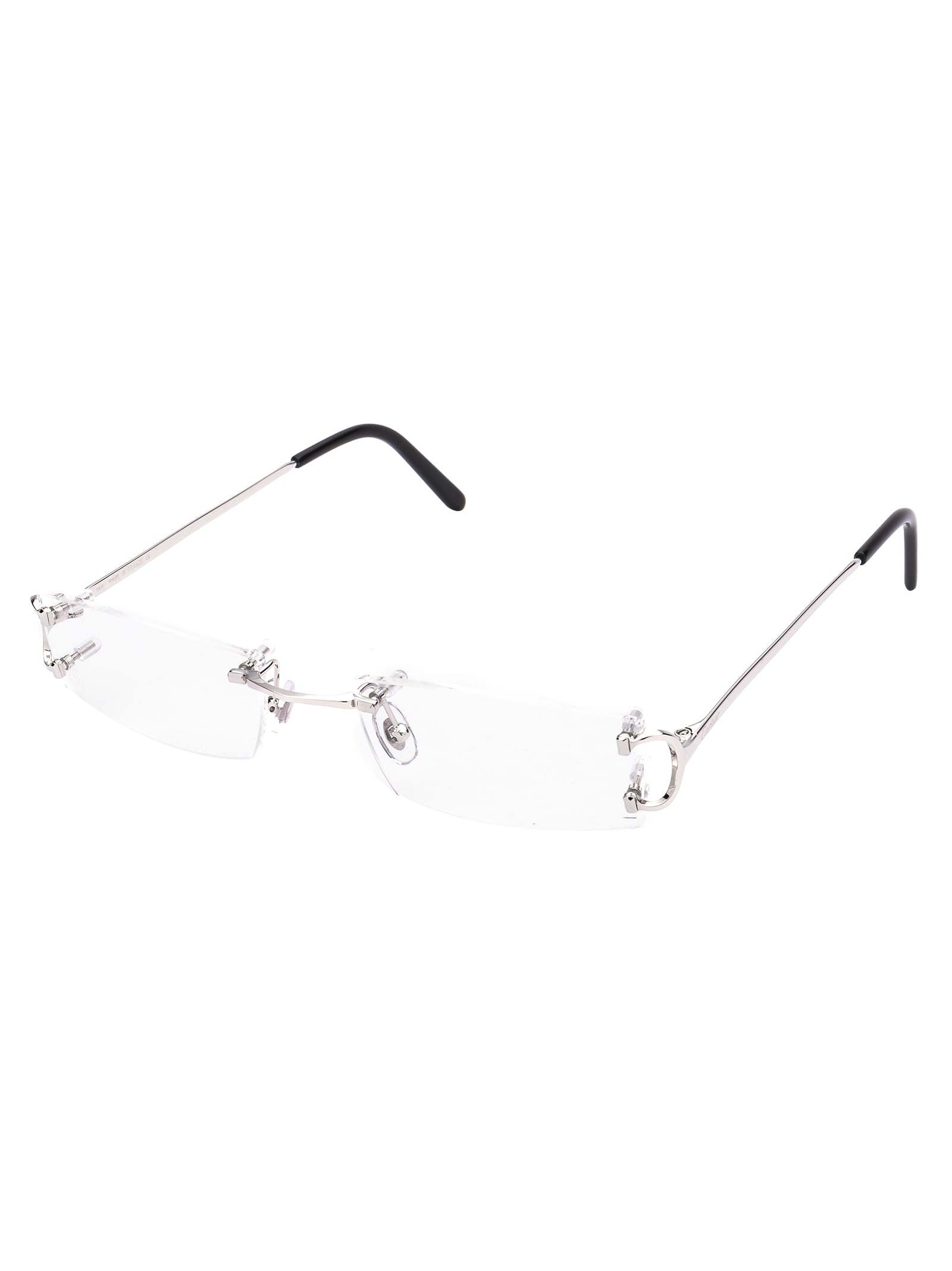 Shop Cartier Ct0092o Glasses In 002 Silver Shiny Transparent