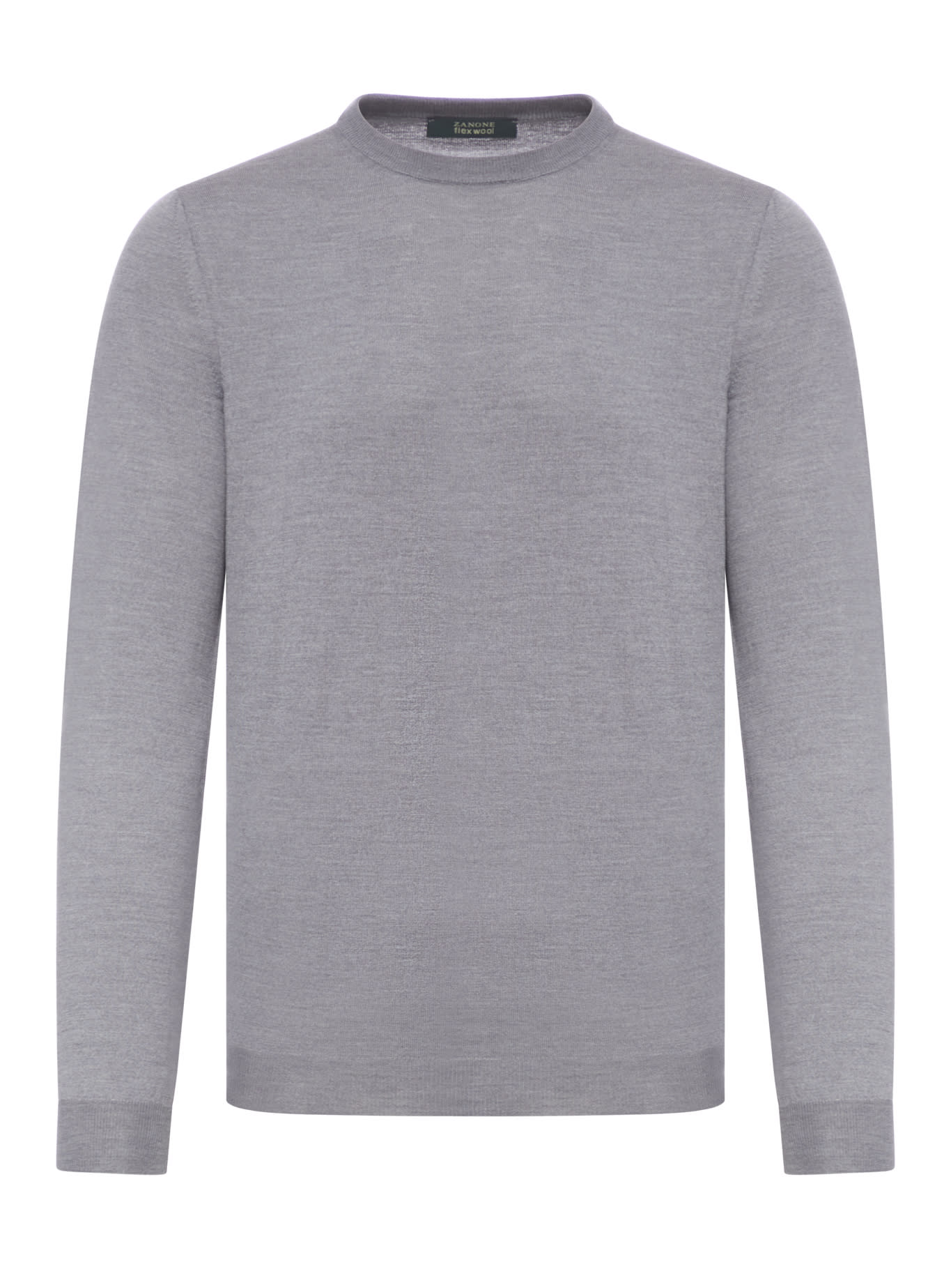 Shop Zanone Sweater In Grey Melange