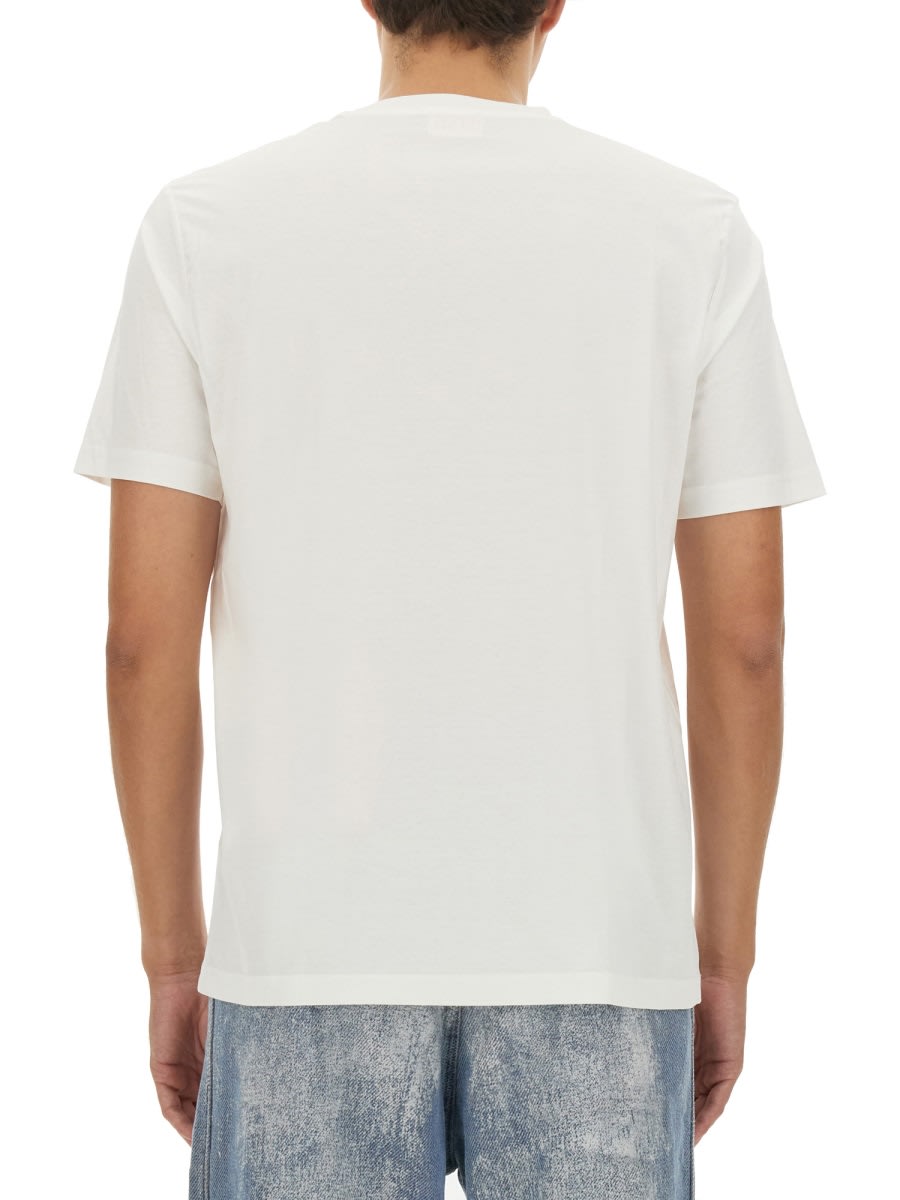 Shop Diesel T-shirt With Logo In White
