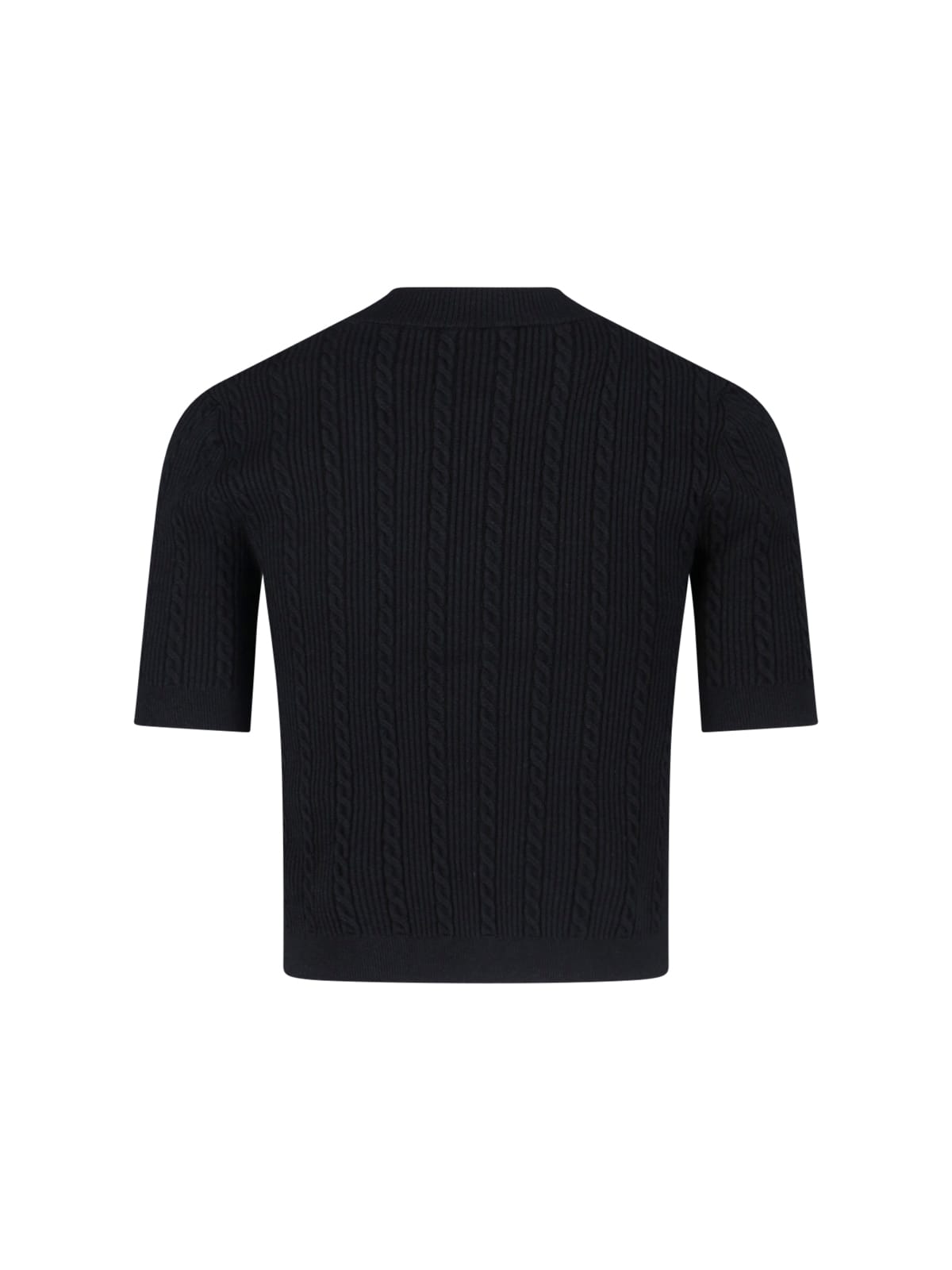 Balmain Short Sleeve Cardigan Sweaters And Cardigans Black In Black