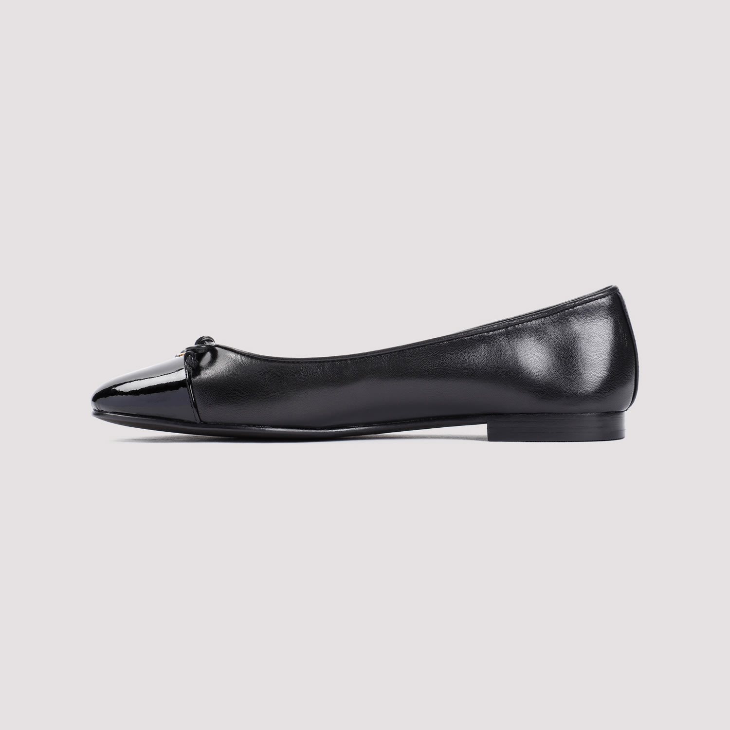 Shop Tory Burch Bow Ballet In Perfect Black