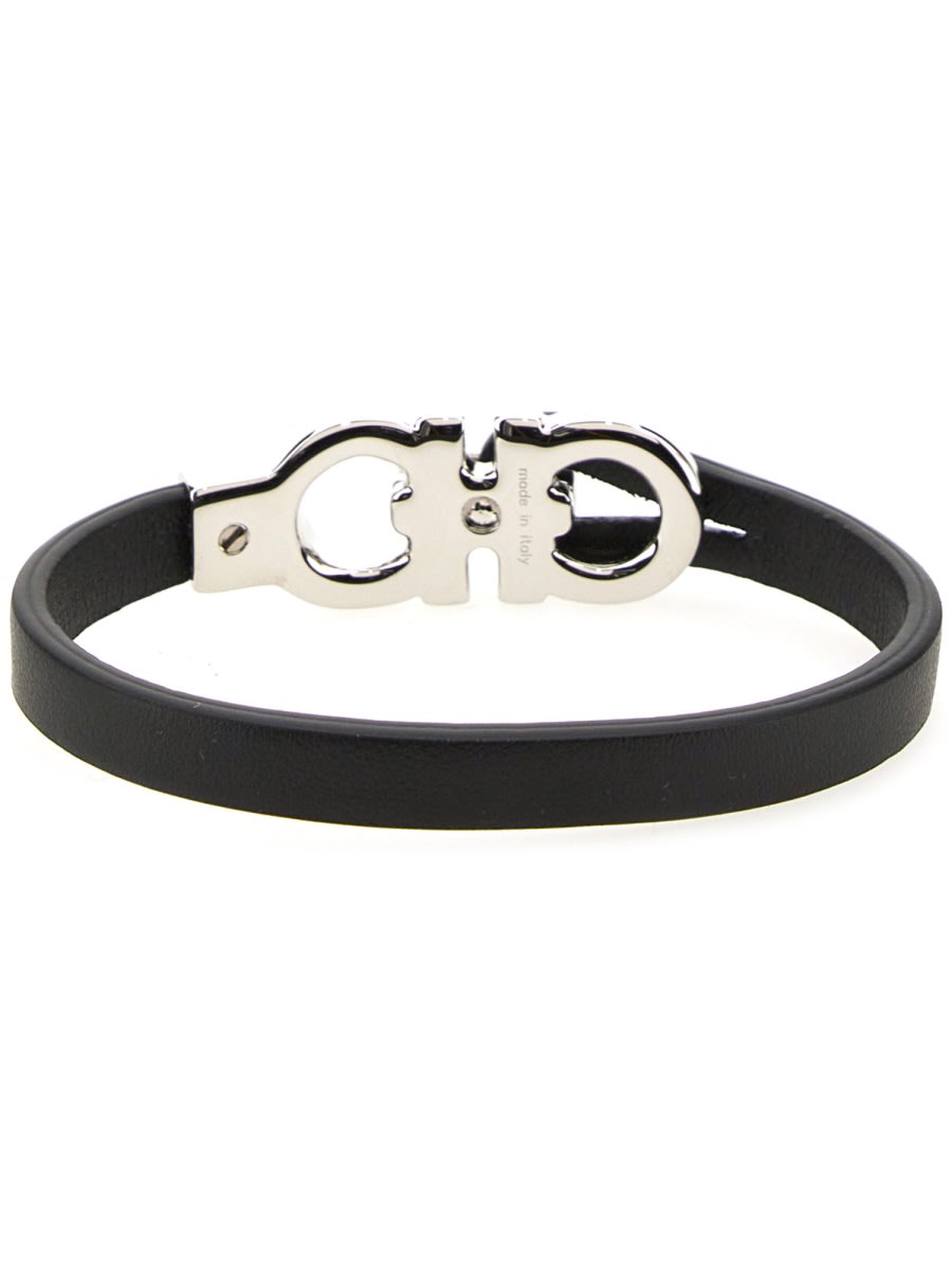 Ferragamo Link Bracelet Adjustable Metallic Clasp In Blue