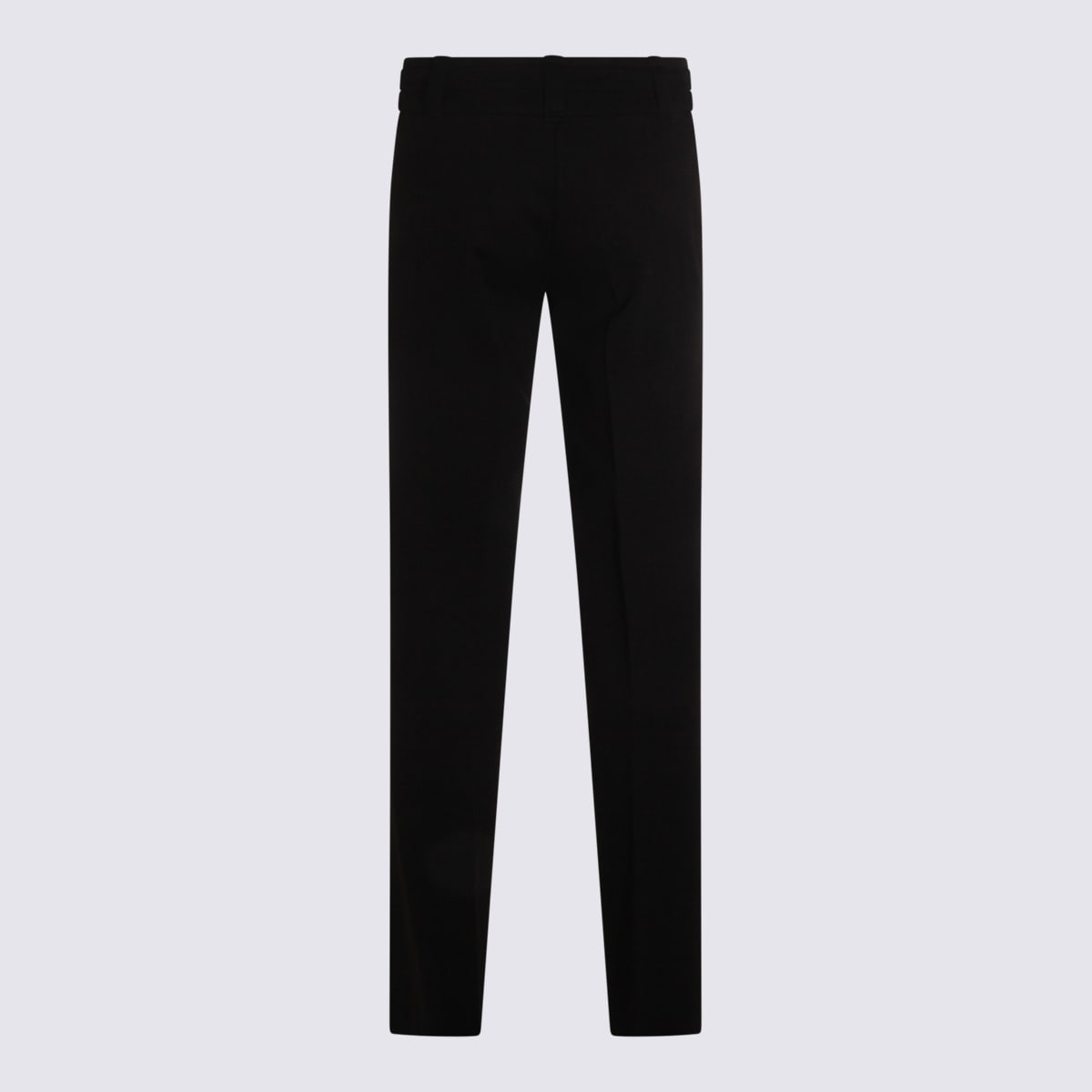 Twinset Belted-logo Trousers In Black