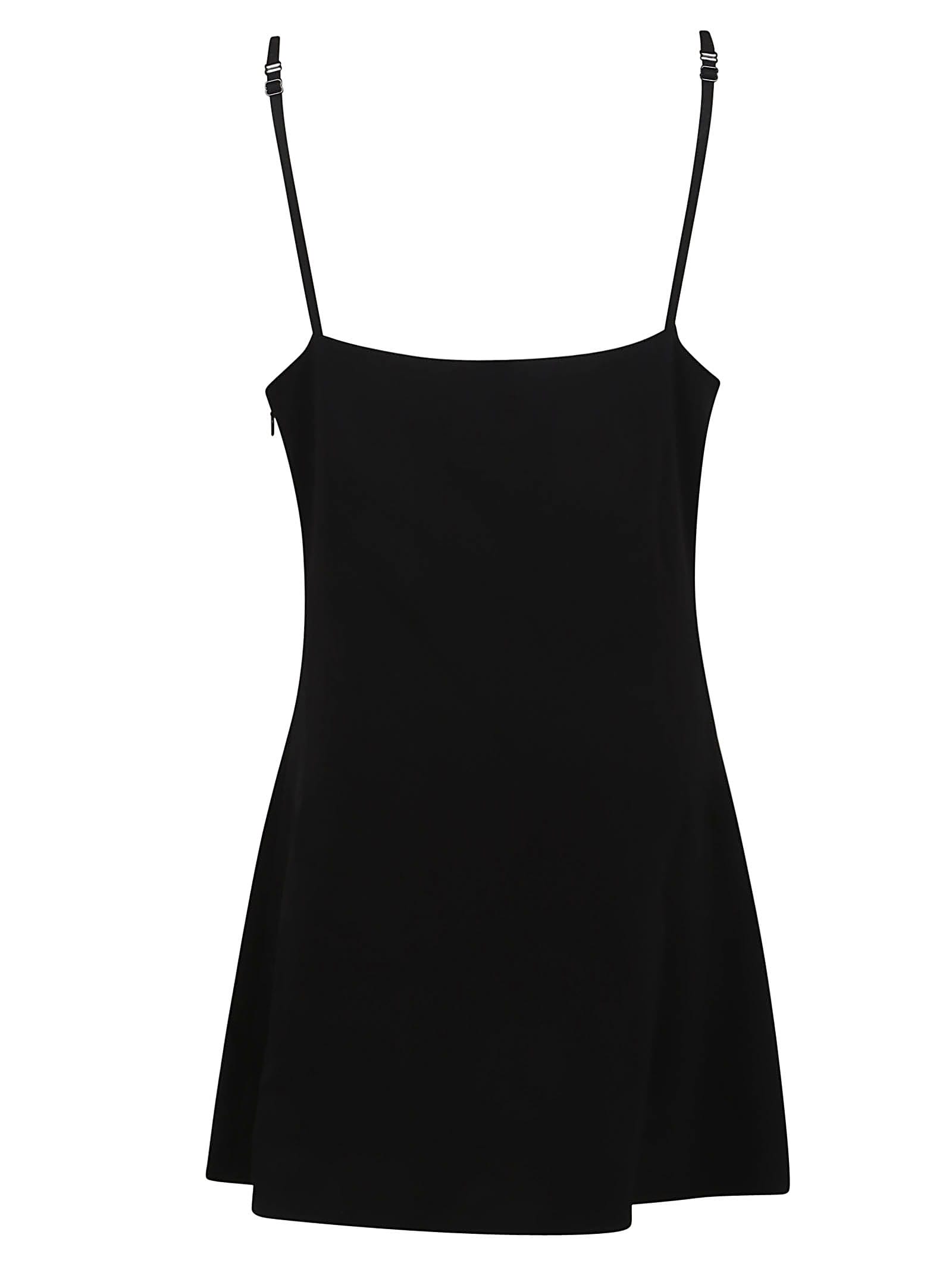 Shop Courrèges A-line Crepe Dress In Black