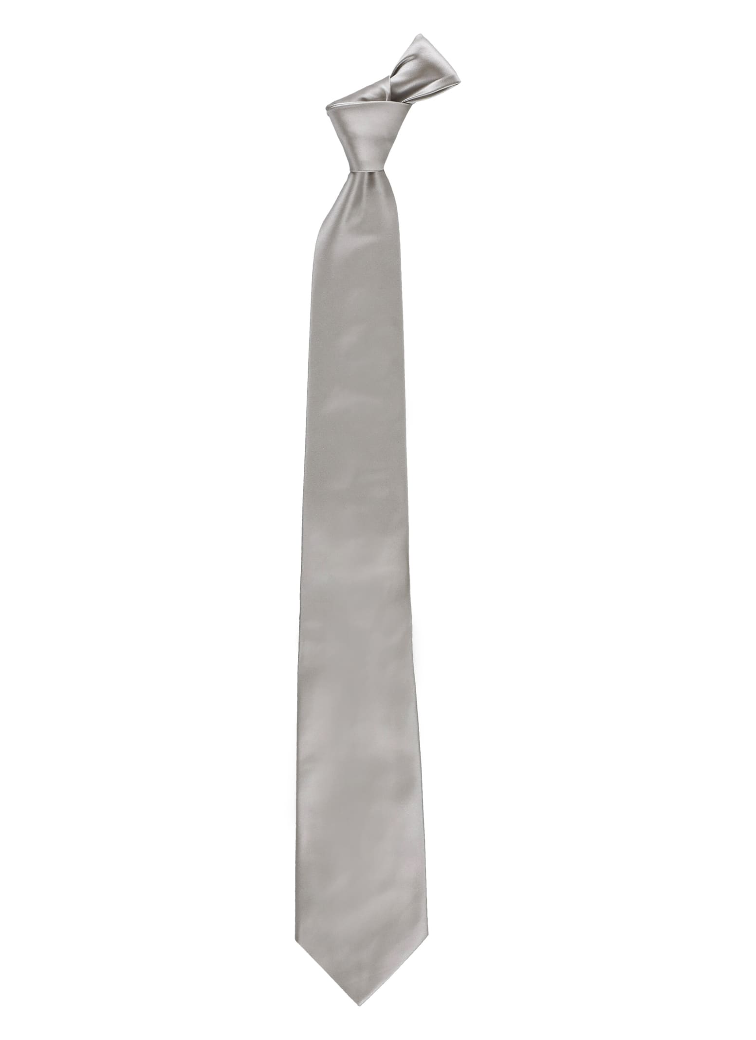 Shop Church's Silk Tie In Silver