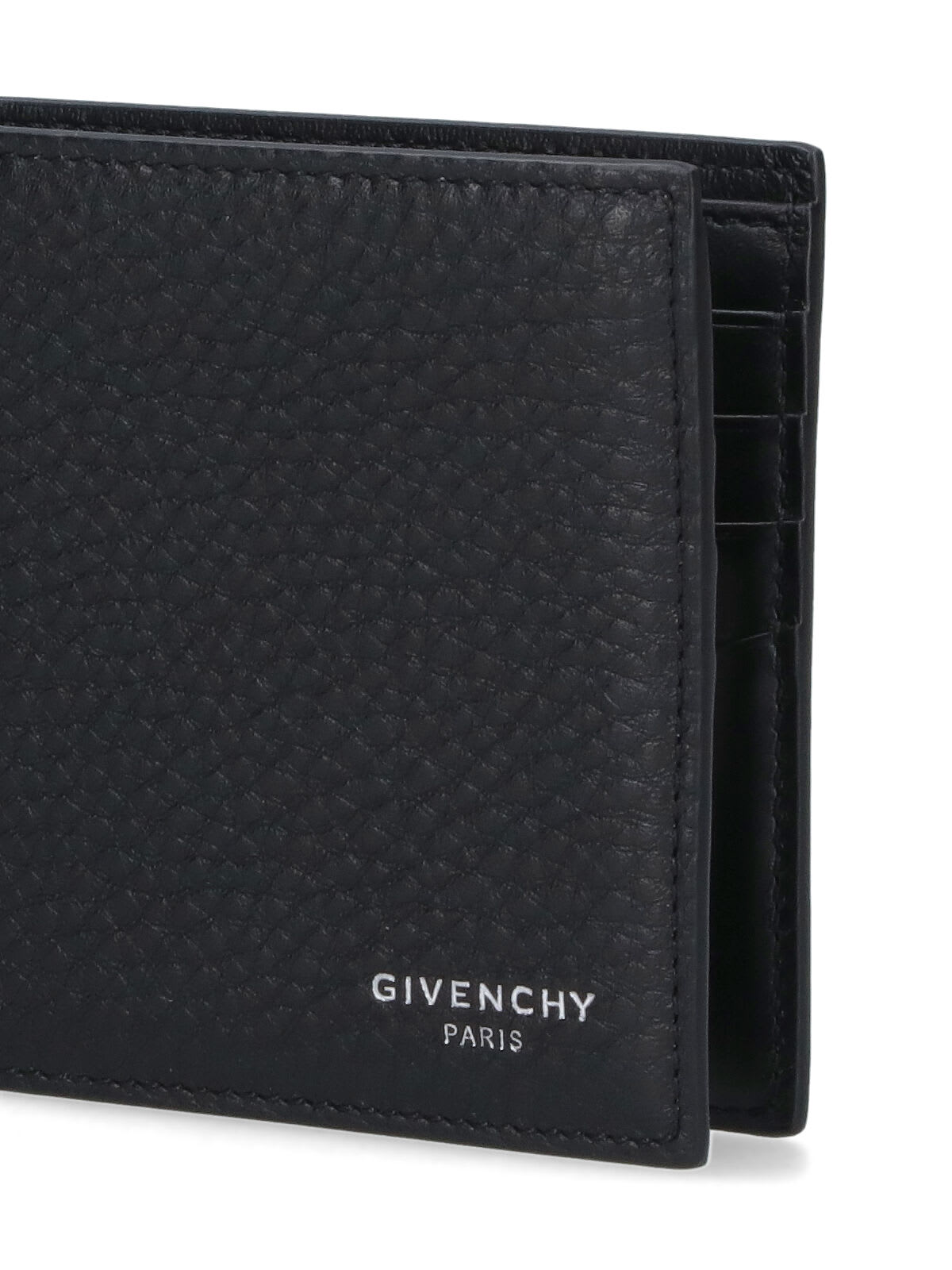 Givenchy Textured Leather Wallet With Coin Pocket In Black