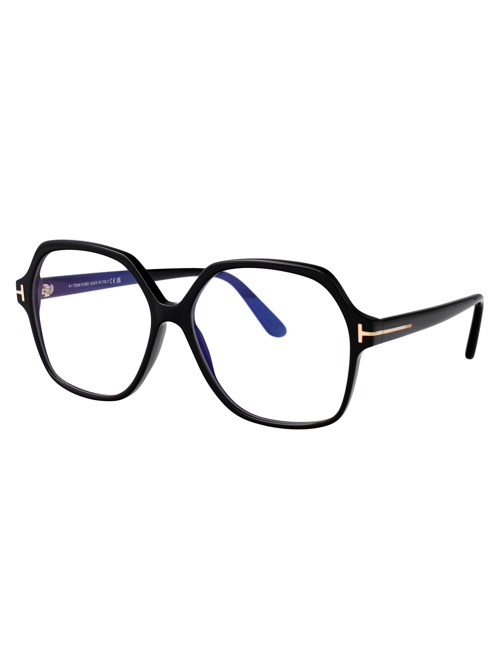 Tom Ford Nero Lucido Acetate Glasses In Black