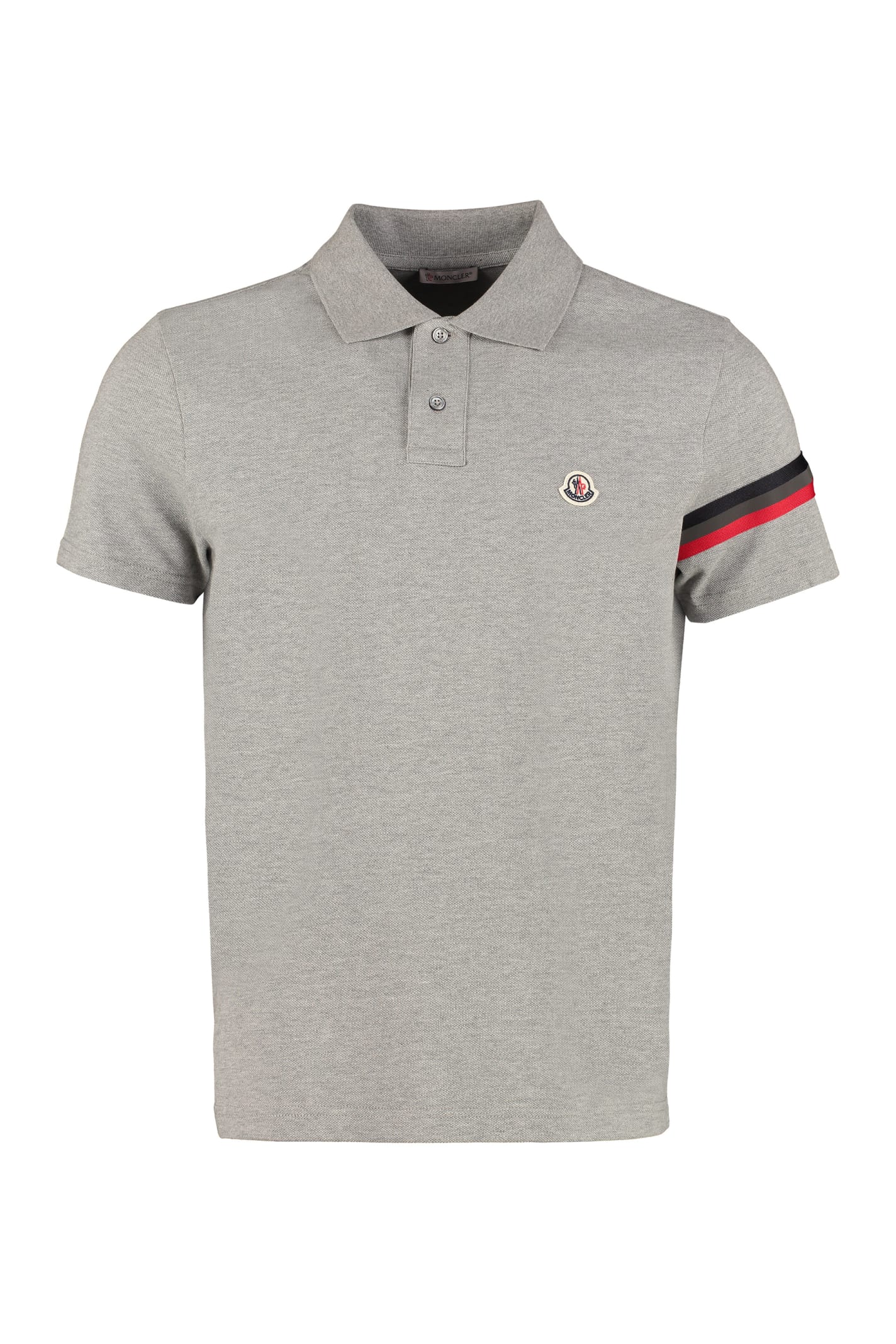 moncler polo shirt grey