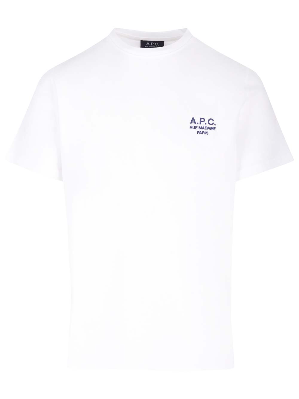 Shop Apc Logo Tee Shirt In Blanc