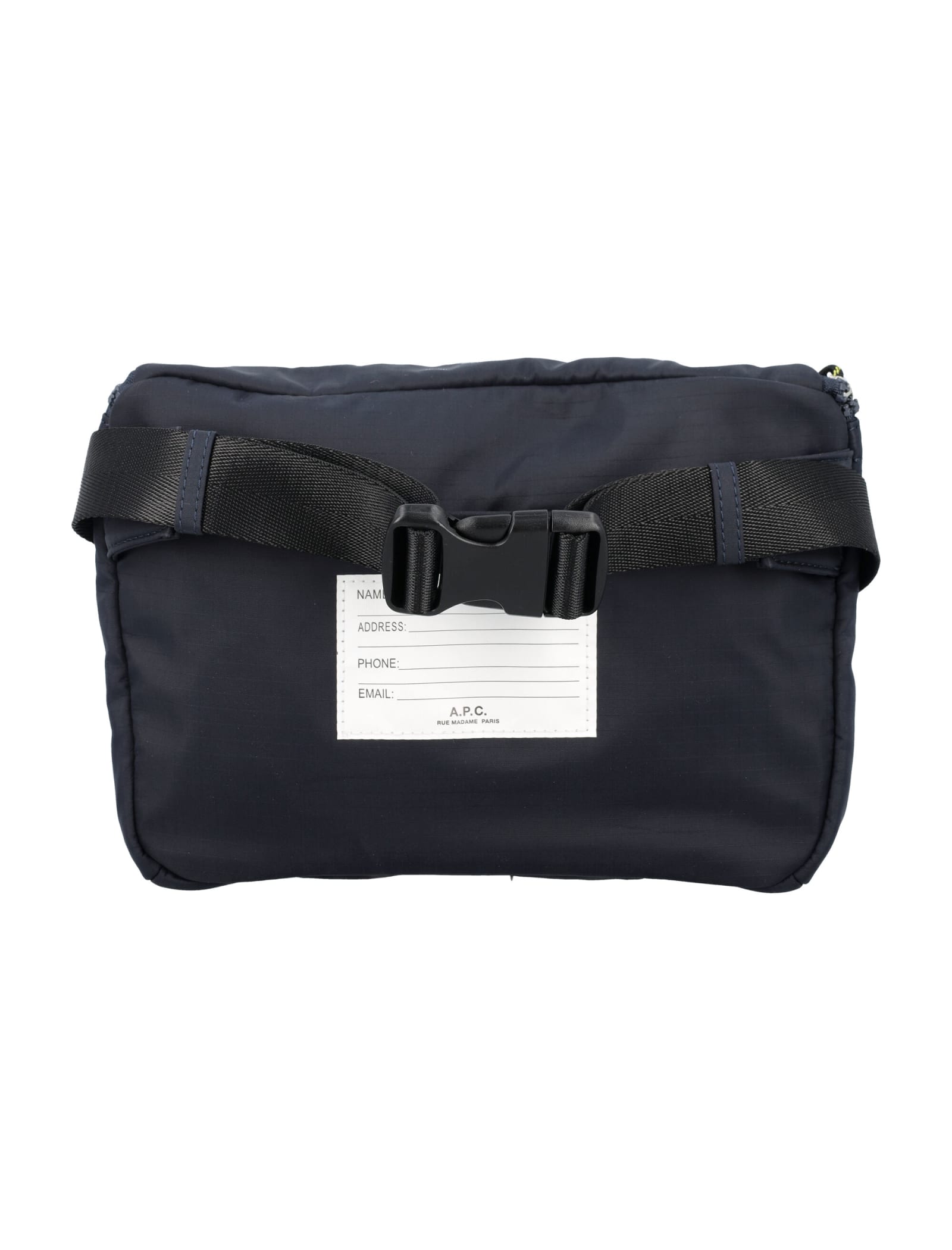 Shop Apc Banane Trek Shoulder Bag In Dark Navy