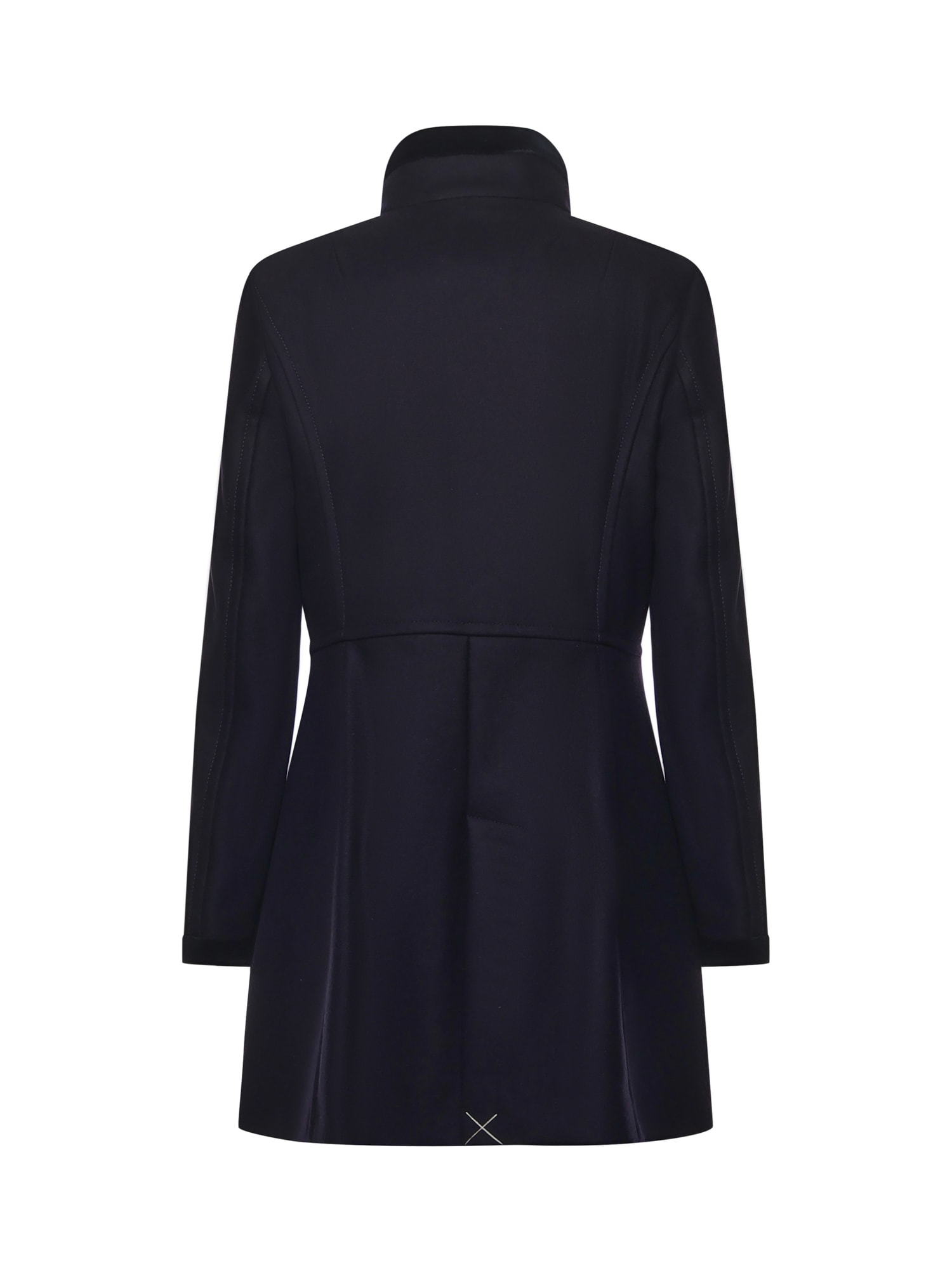 Fay Toggle-fastening Single-breasted Coat In Blue
