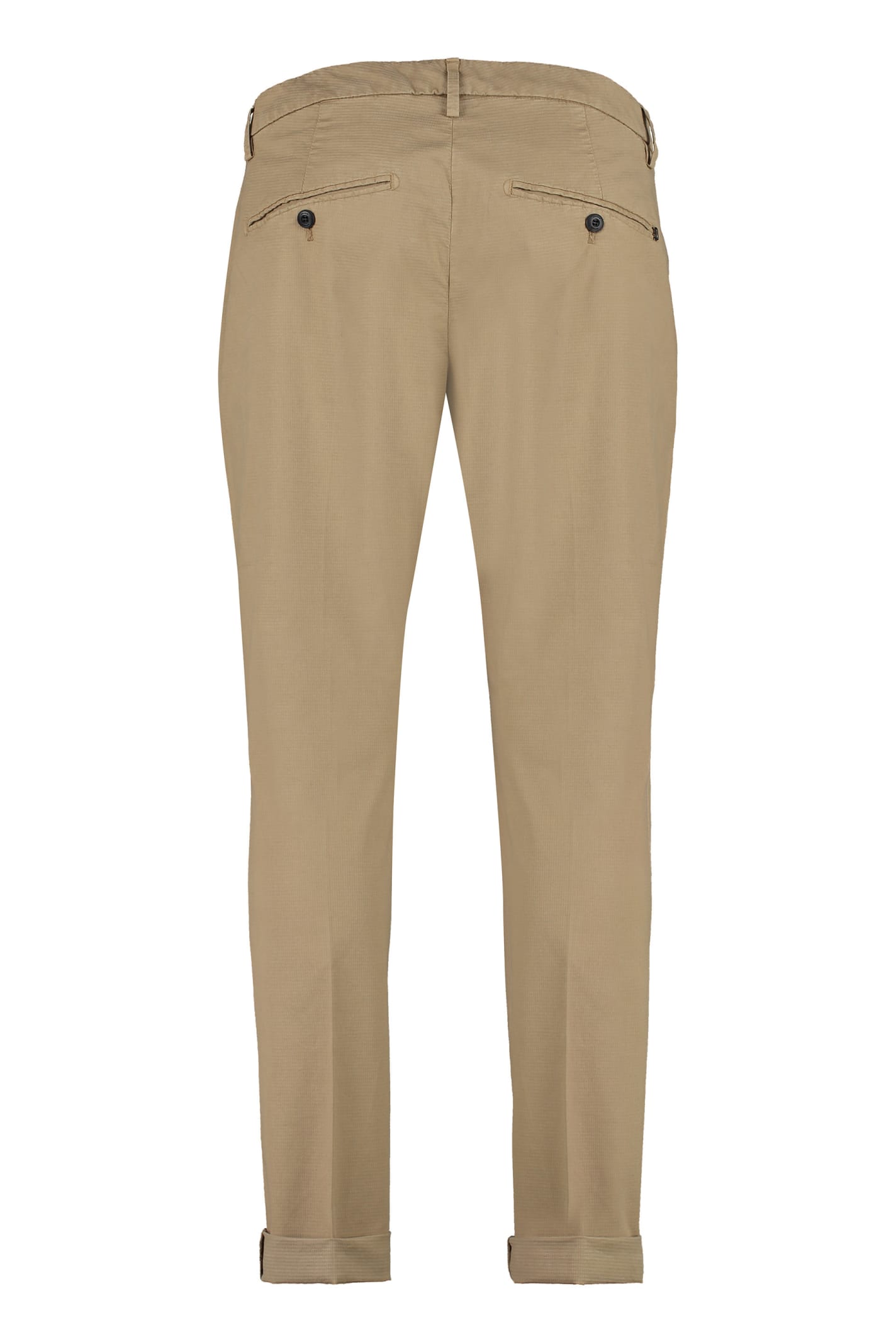 Shop Dondup Gaubert Cotton Chino Trousers In Sand
