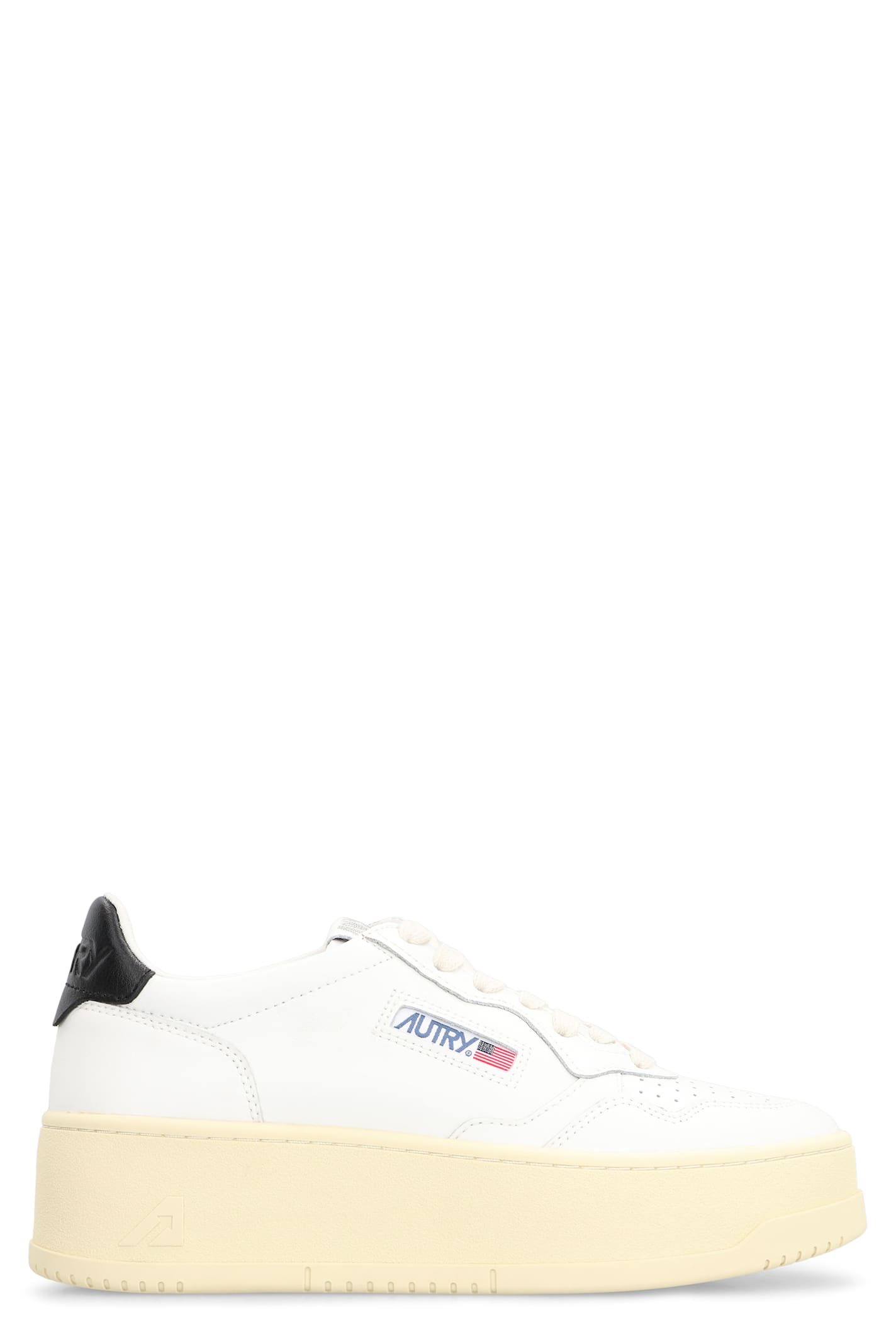 Medalist Leather Platform Sneakers