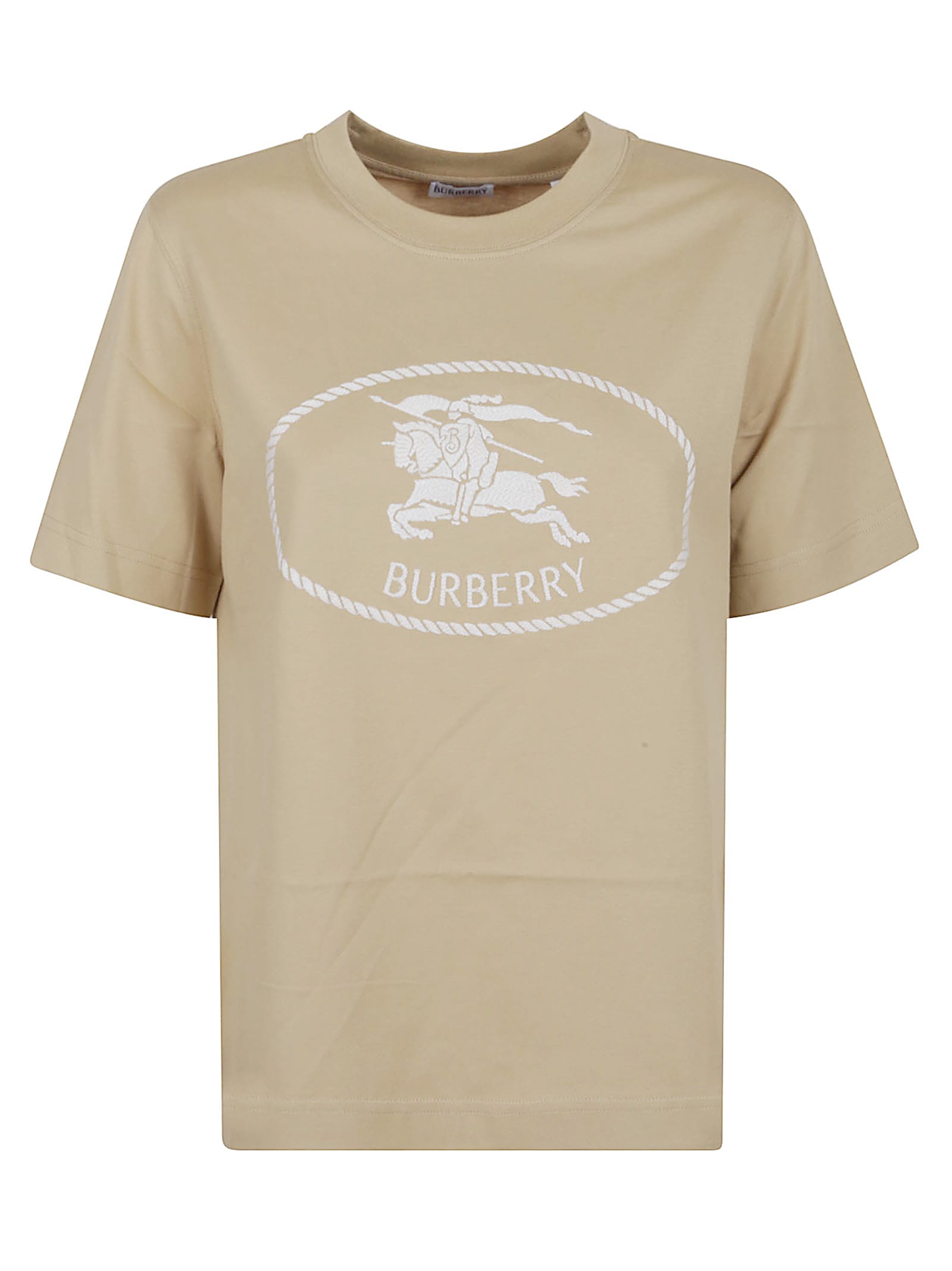 Burberry Knight Print T-shirt In Brown