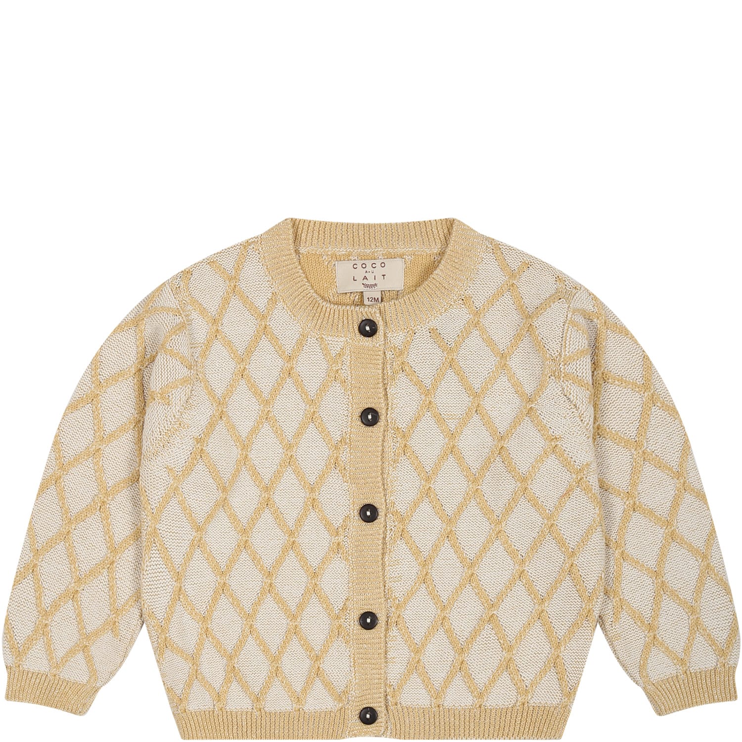 Coco Au Lait Babies' Yellow Cardigan For Girl
