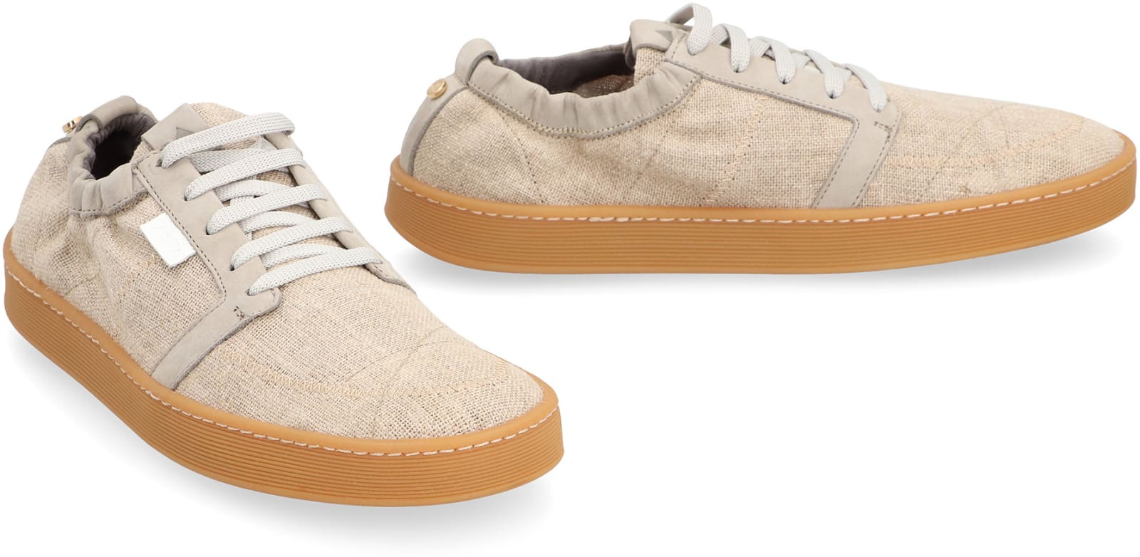 Volta Ingegno Low-top Sneakers In Ecru