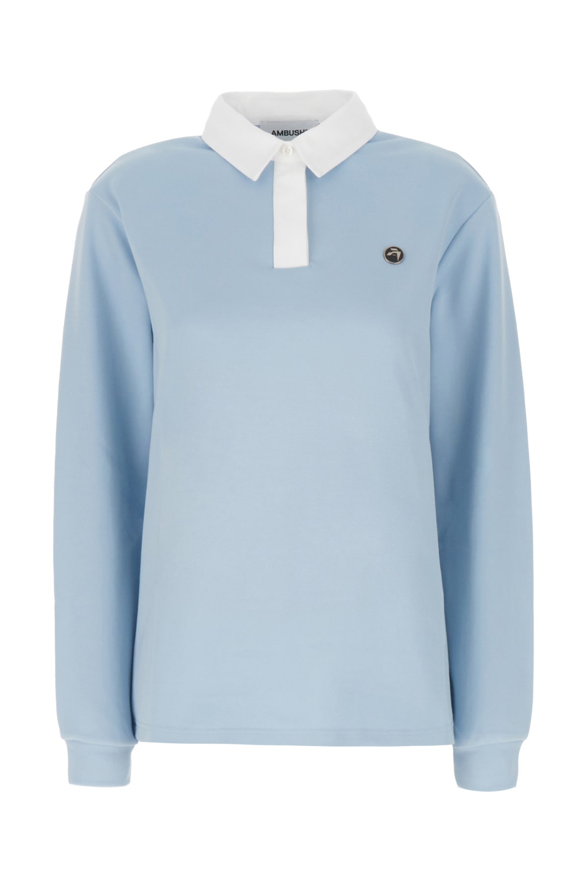 AMBUSH PASTEL LIGHT BLUE PIQUET POLO SHIRT