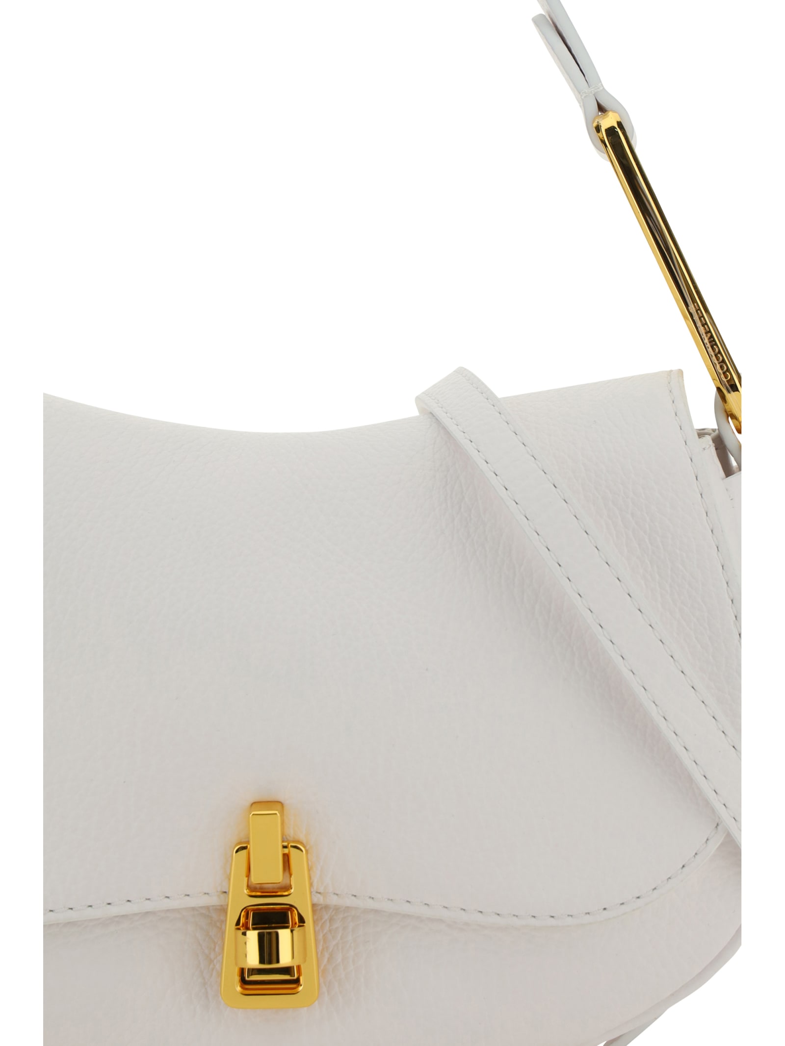 Shop Coccinelle Maggie Shoulder Bag In Brillant White