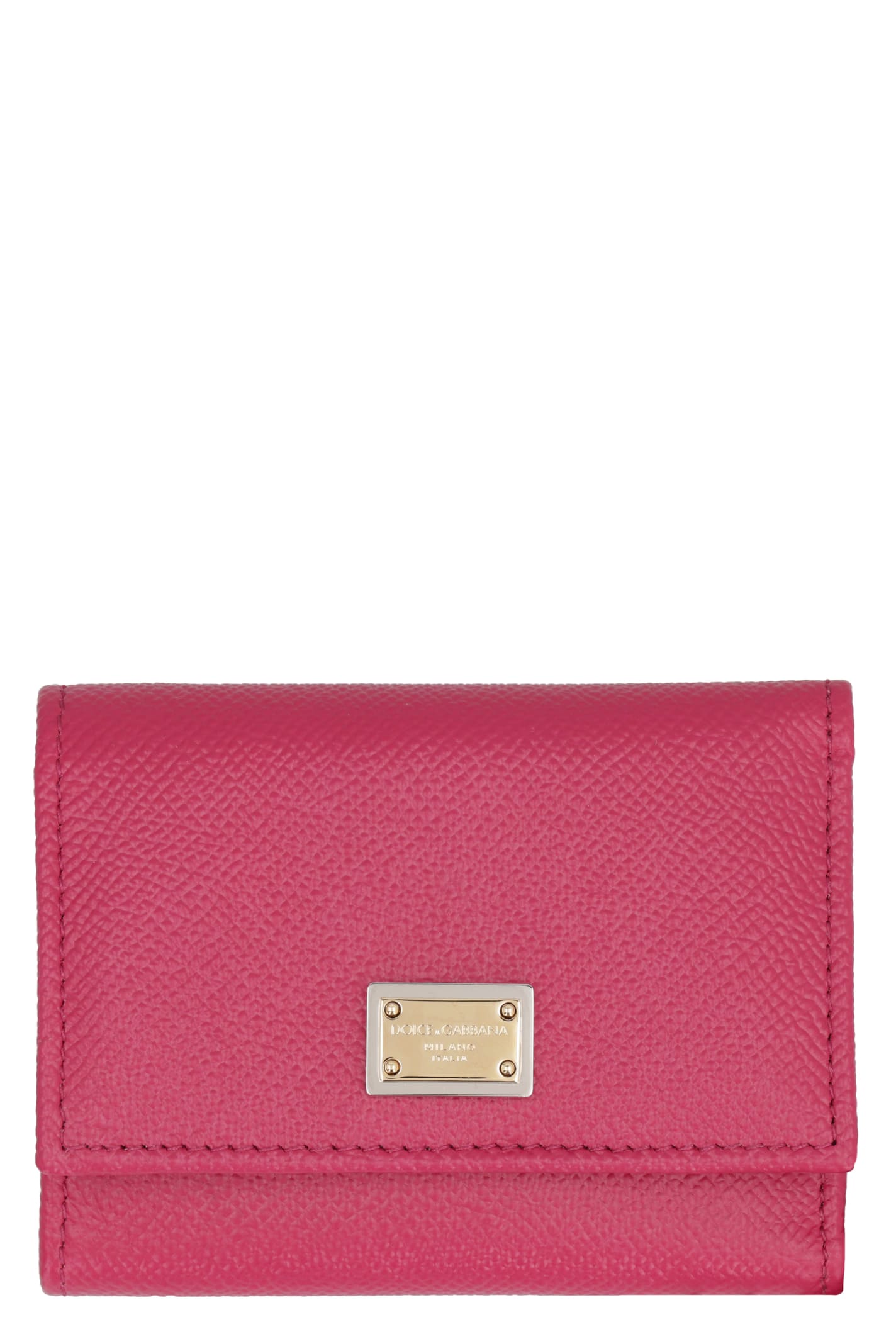 Dolce & Gabbana Dauphine Compact Wallet In Pink