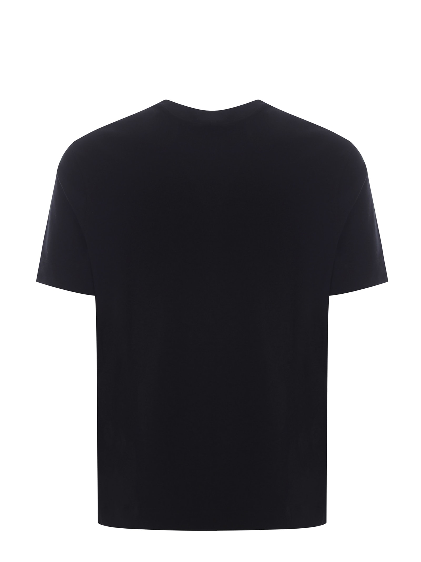 Shop Emporio Armani T-shirt  Made Of Cotton In Blu