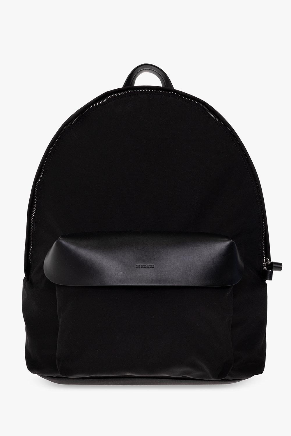 Jil Sander Lid Backpack Bag In Nero