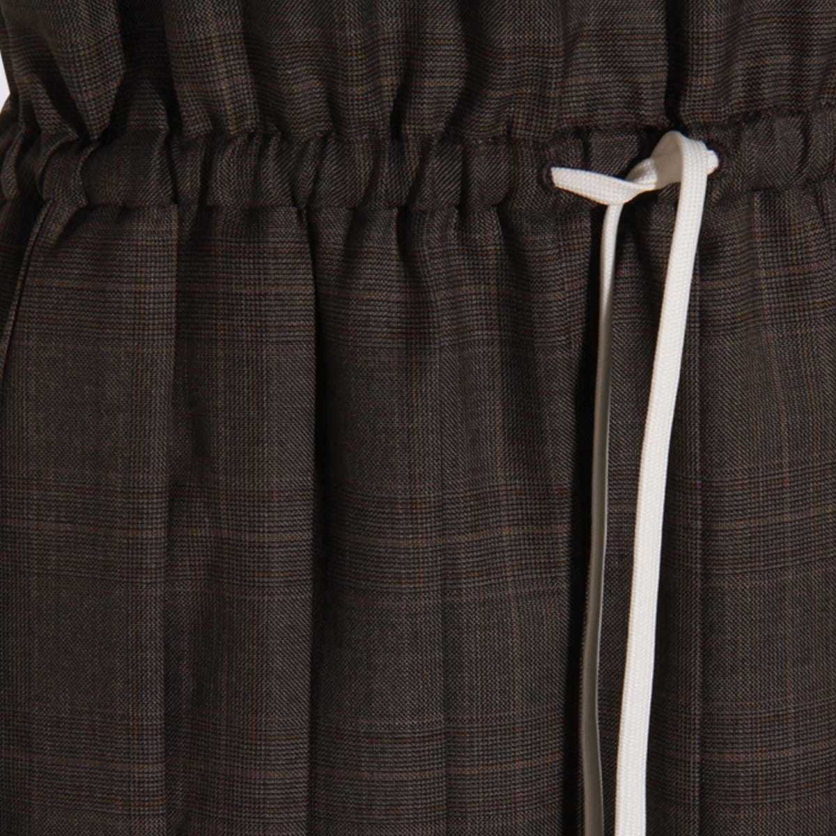 Miu Miu Grey Wool Dress In Black