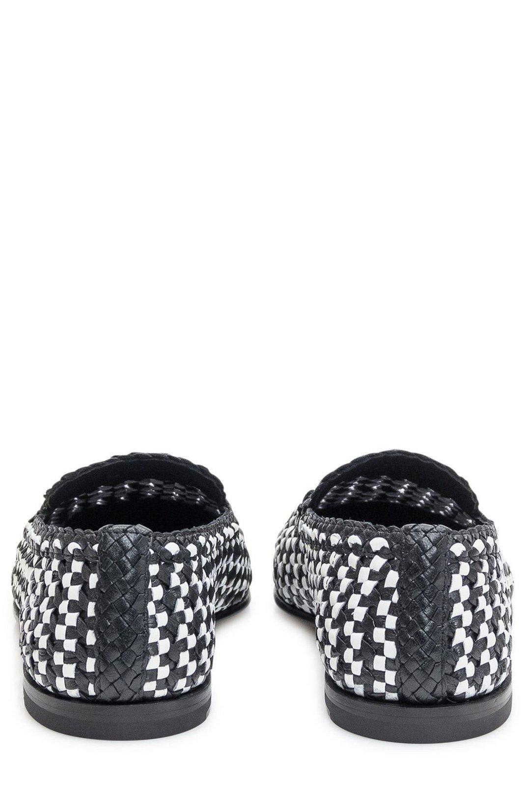 Dolce & Gabbana Formale Woven Leather Loafers