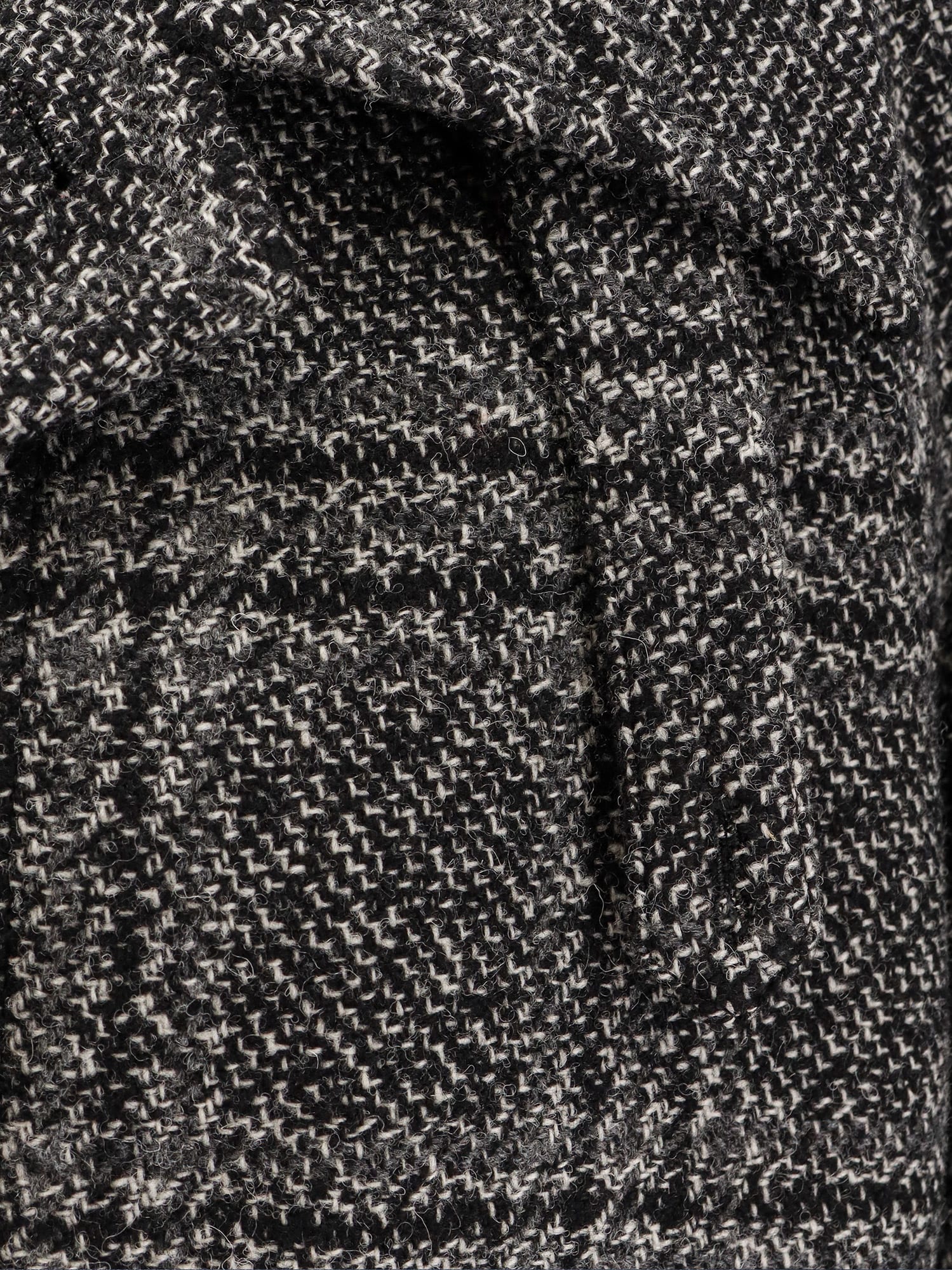 Balenciaga Vintage Checked Wool One Layer Raglan Coat Clothing In Gray