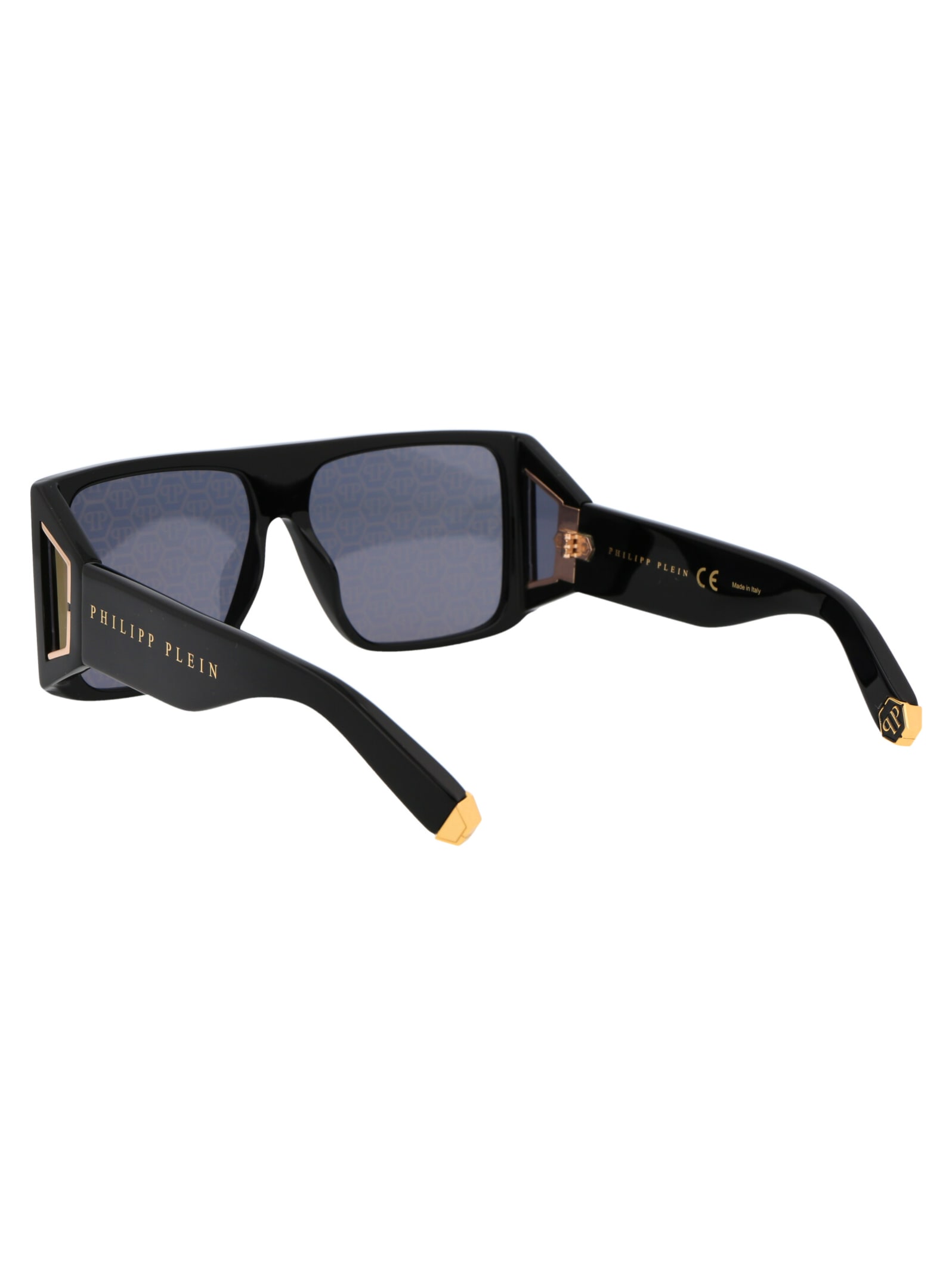 Shop Philipp Plein Plein Revolution Paris Sunglasses In 700g Black