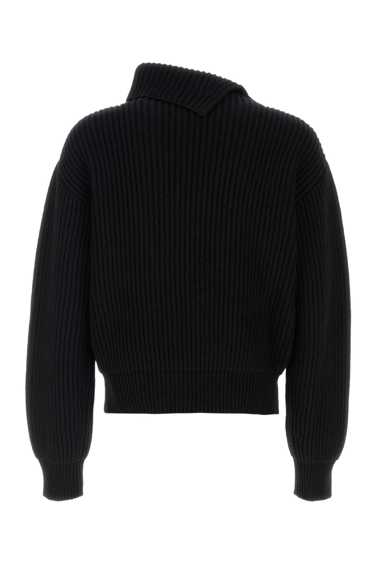 Jil Sander Black Wool Sweater In Black