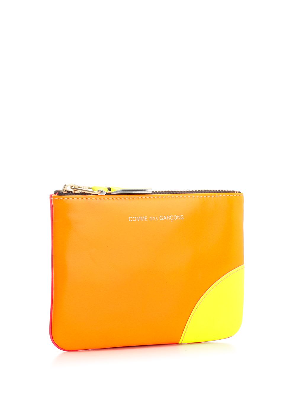 COMME DES GARÇONS TWO-TONE LEATHER COIN PURSE