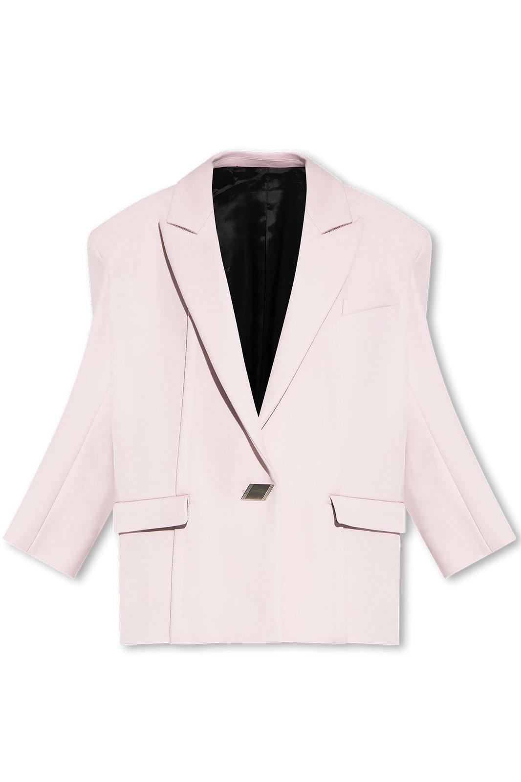 Shop Attico Oversize Blazer In Pink