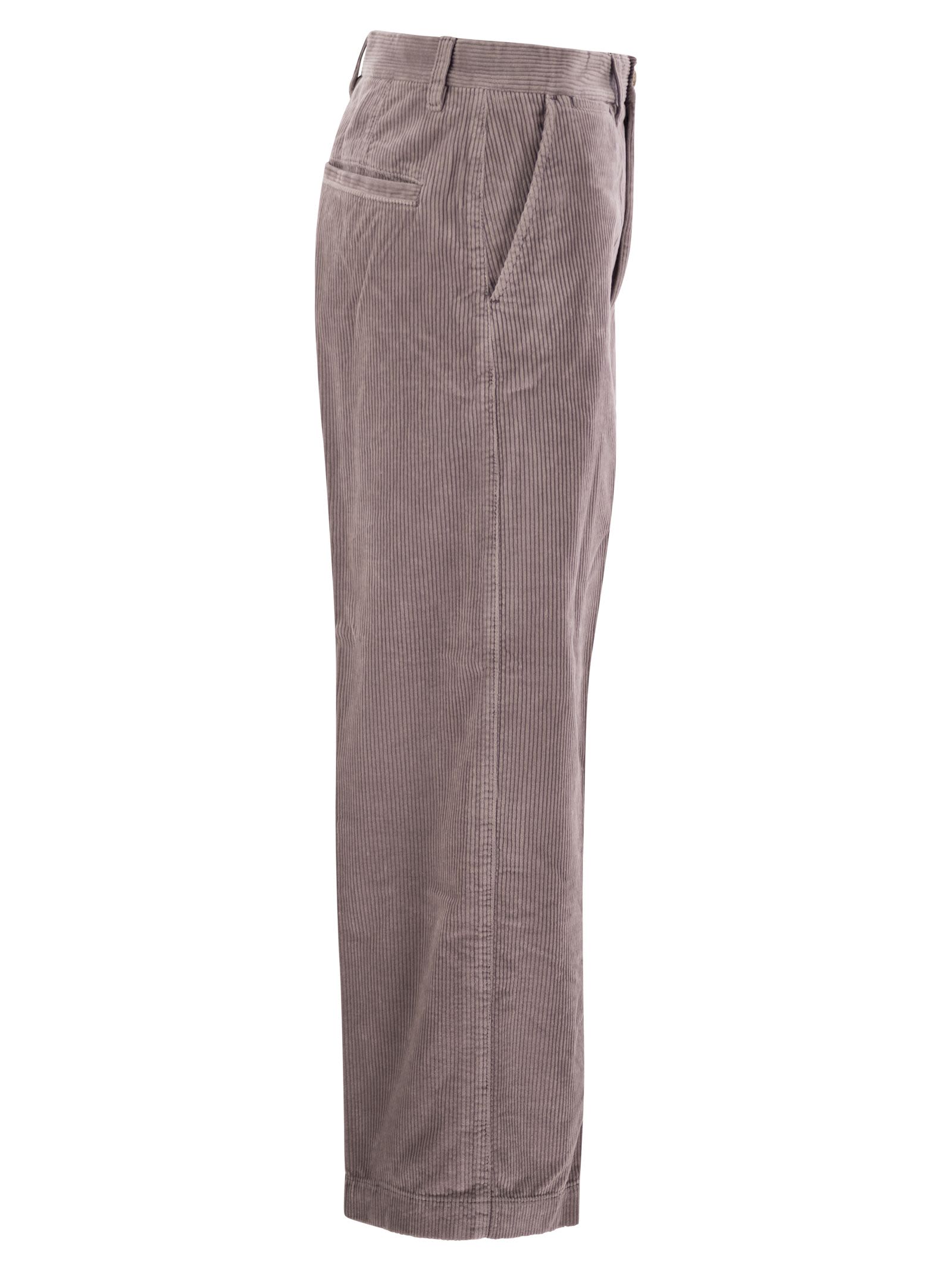 Shop Polo Ralph Lauren Corduroy Trousers In Lavander